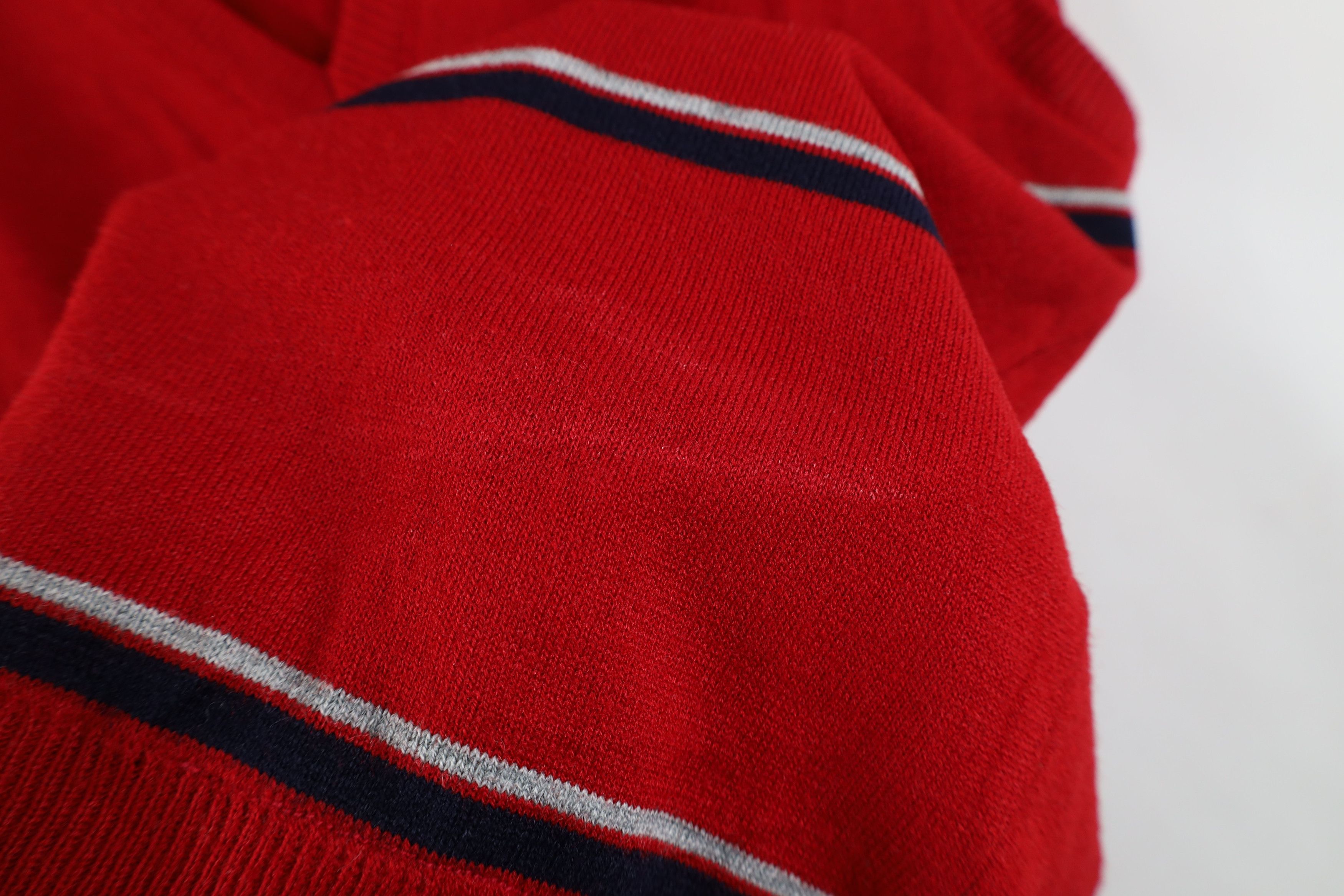 Vintage Vintage 70s Streetwear Knit Striped V-Neck Sweater Vest Size S / US 4 / IT 40 - 4 Thumbnail