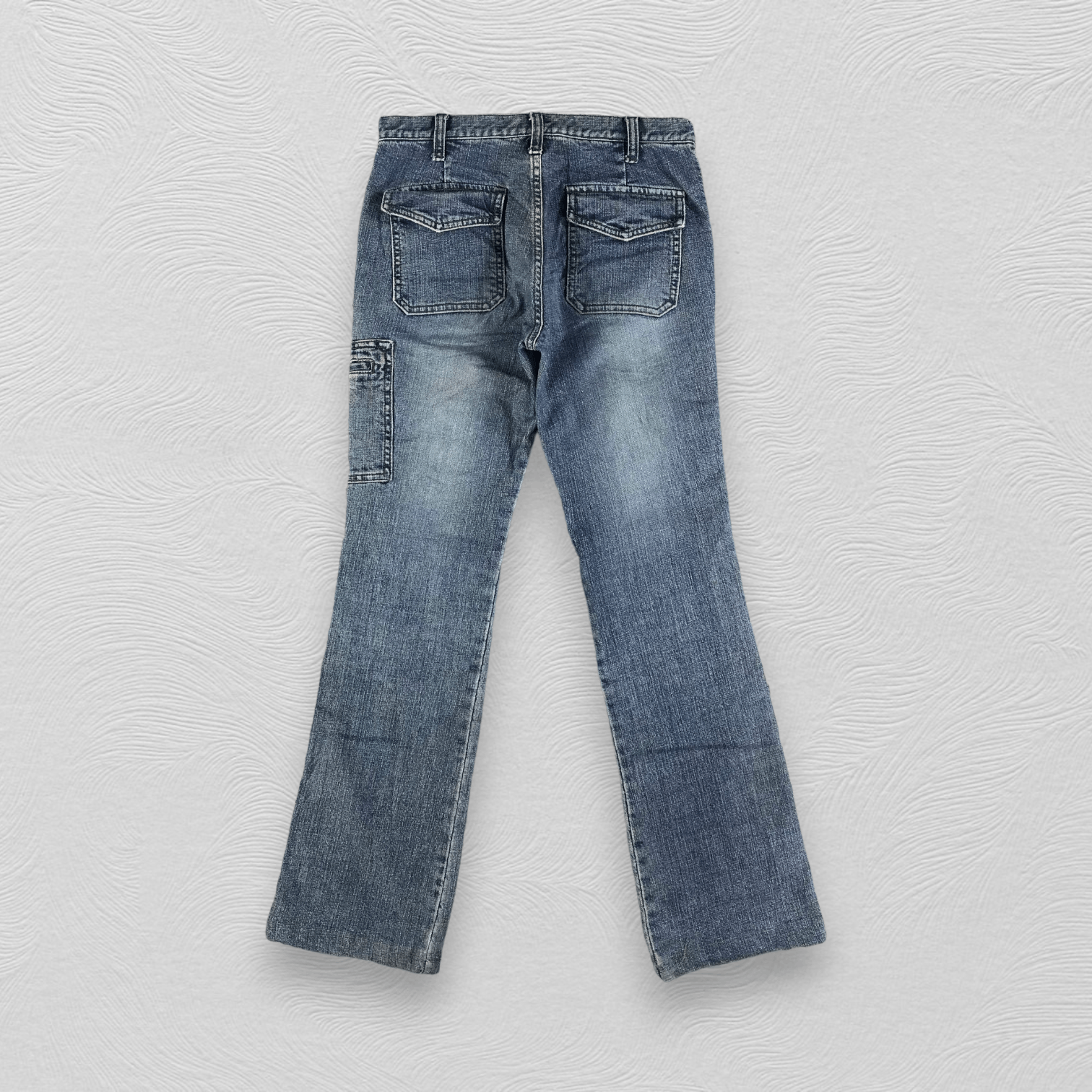 Japanese Brand Global Work Cargo Jeans KJ2124 Size US 29 - 2 Thumbnail