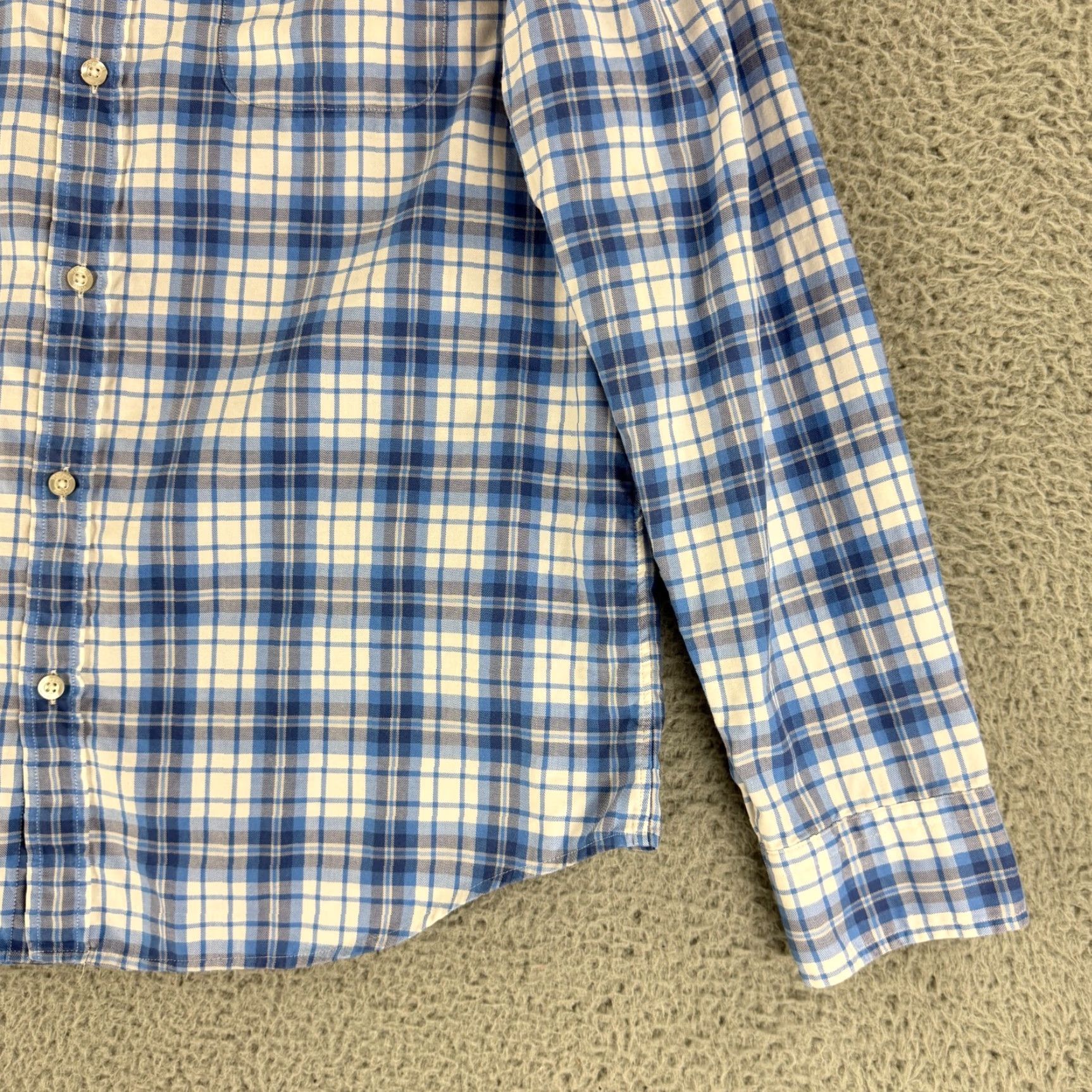 Vineyard Vines Vineyard Vines Button-Down Shirt Mens Large Blue Plaid Classic Tucker LS Shirt Men Large Blue Plaid Classic Fit Size US L / EU 52-54 / 3 - 3 Thumbnail