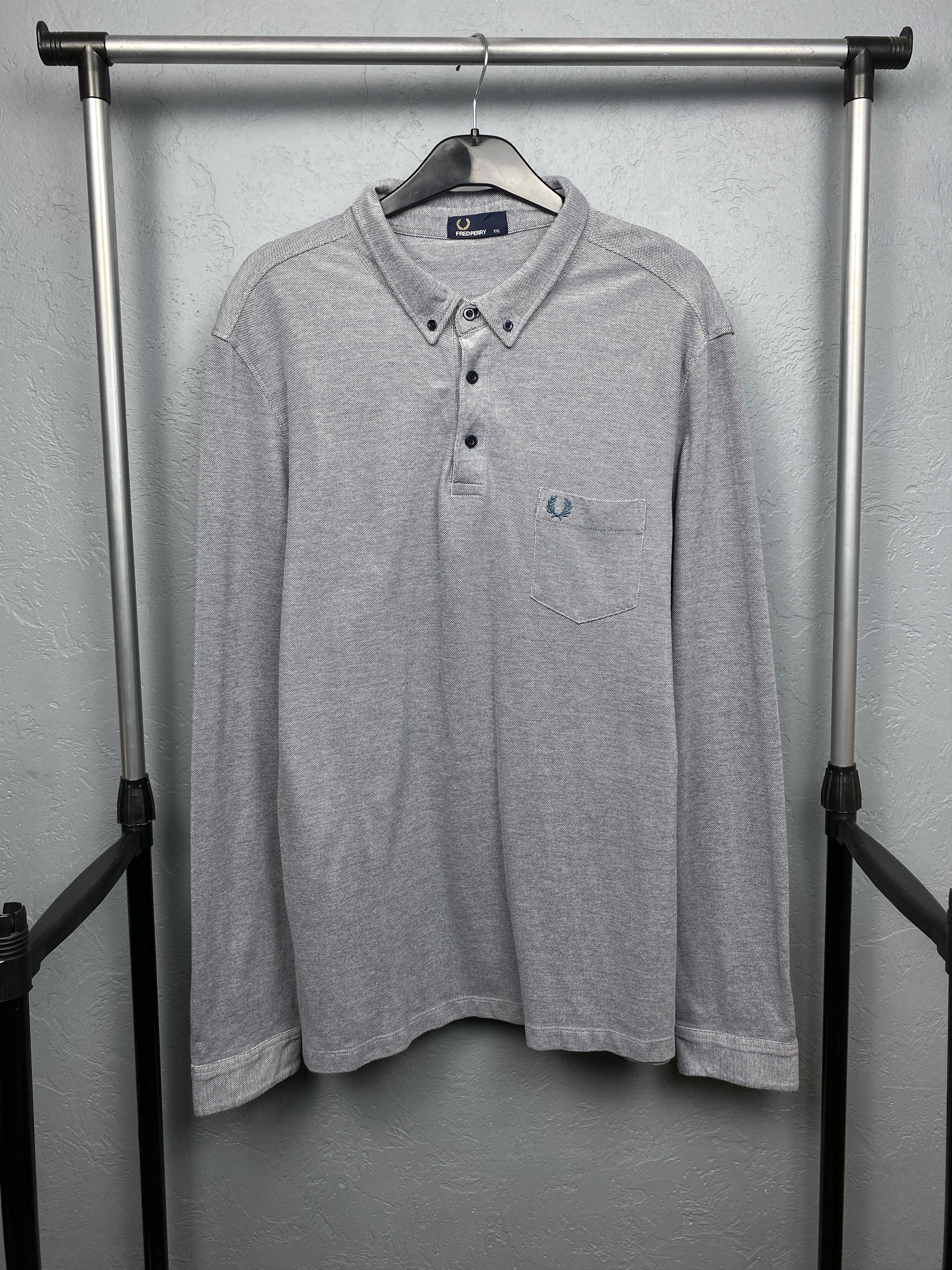 Fred Perry × Vintage Fred Perry Vintage Mens Long Sleeve Polo Shirt Size US XXL / EU 58 / 5 - 1 Thumbnail