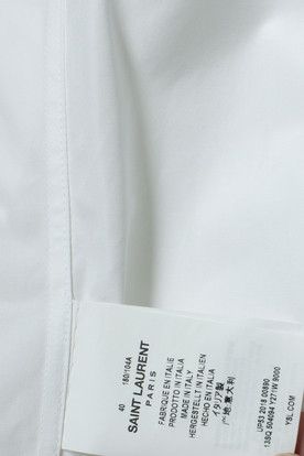 Saint Laurent Paris Saint Laurent, Basic white shirt with round neck Size US M / EU 48-50 / 2 - 8 Thumbnail