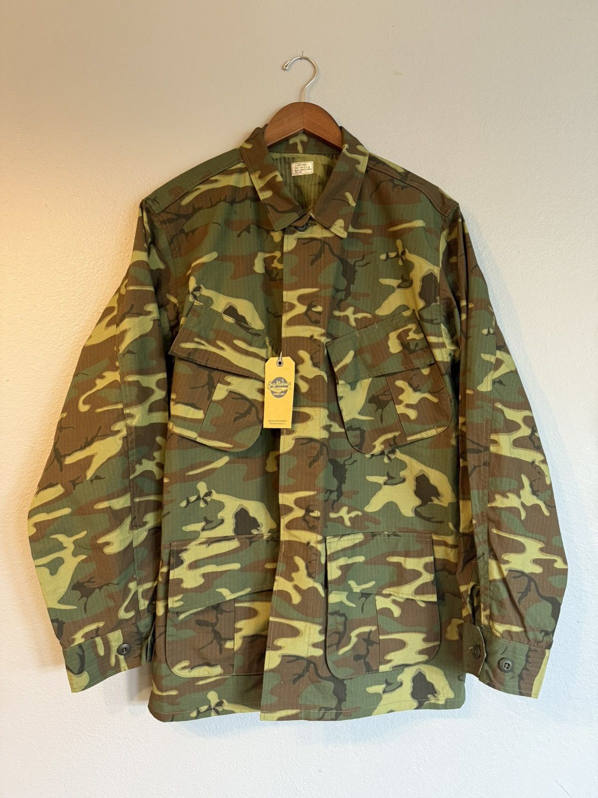 Buzz Rickson's Buzz Rickson’s Camo Jungle Jacket NWT Size US XL / EU 56 / 4 - 1 Thumbnail