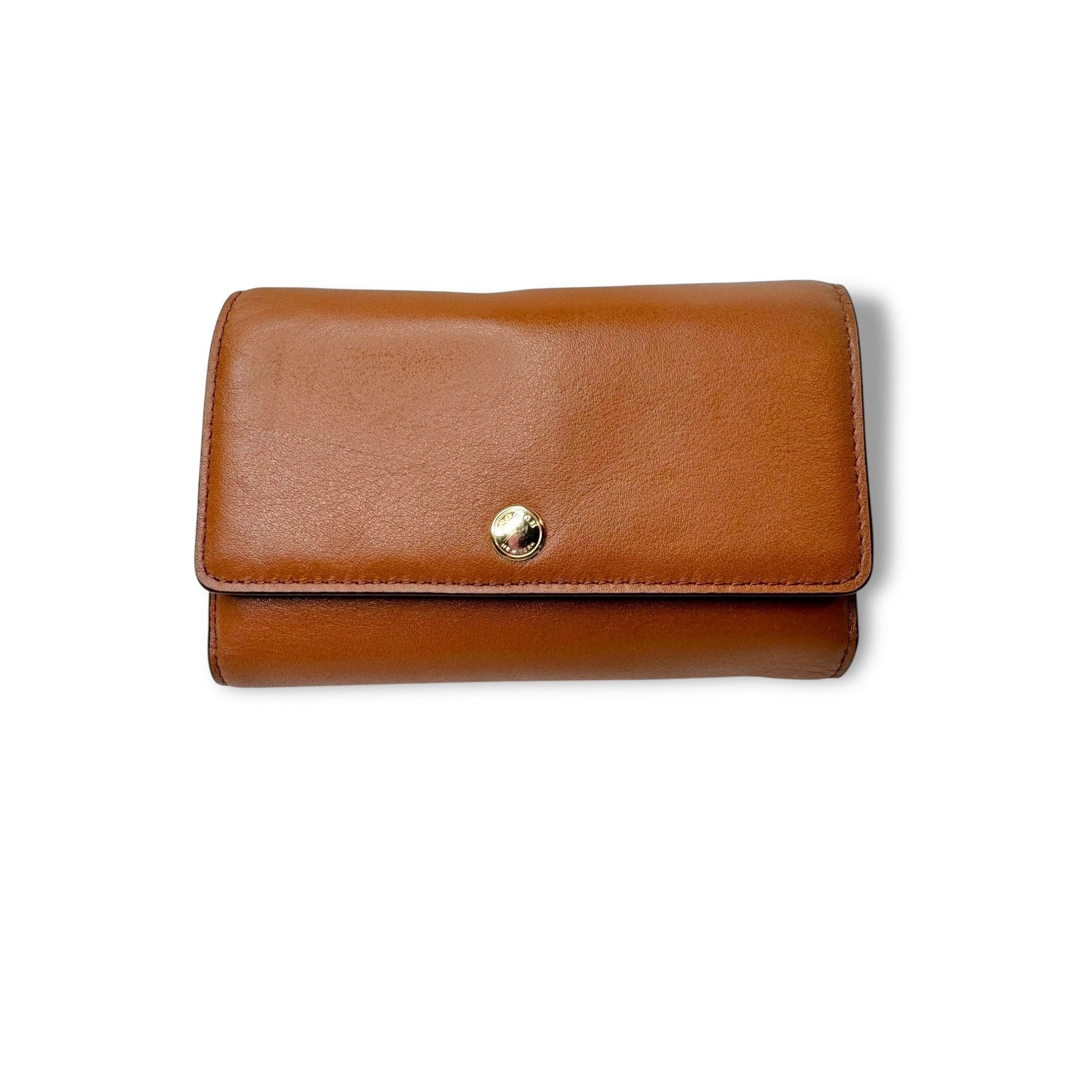 Coach Coach Brown Leather Wallet Purse Phone Holder Removable Stra Size ONE SIZE - 1 Thumbnail