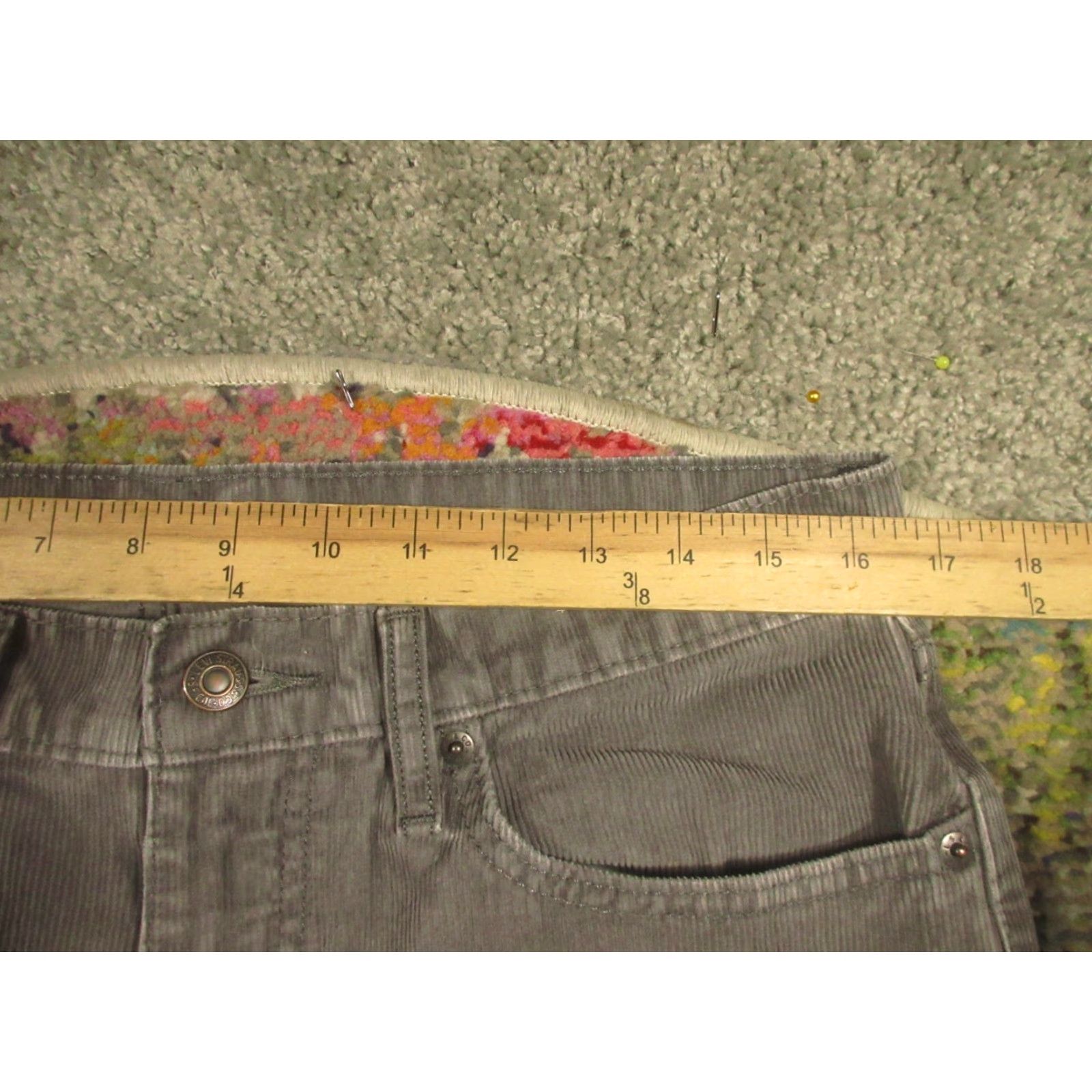 Levi's Levi's Jeans Corduroy 33x32 Gray 514 Straight Regular Mens Size US 33 - 6 Thumbnail