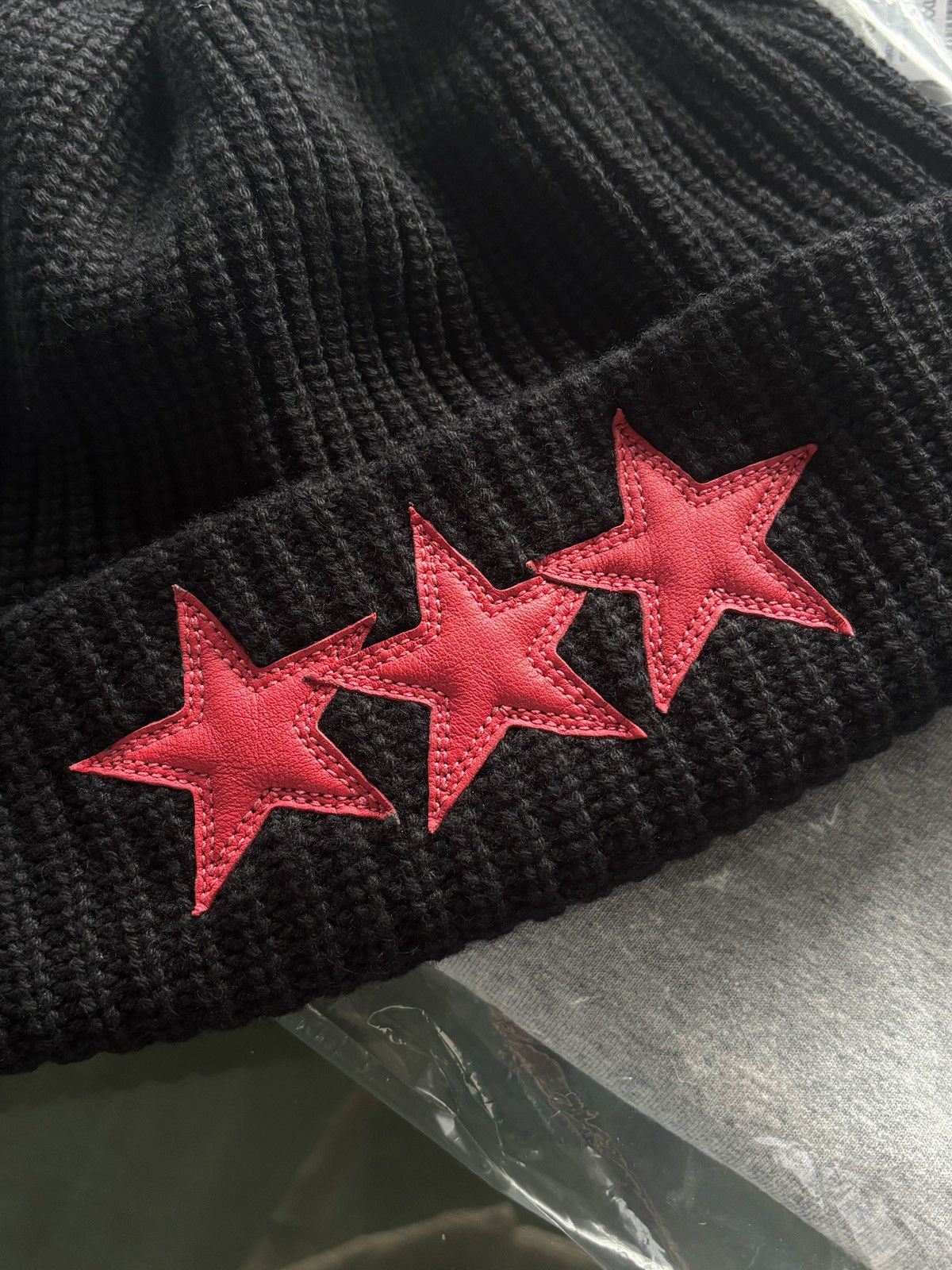 Chrome Hearts CHROME HEARTS | CASHMERE STAR PATCH CROSS DADDY BEANIE Size ONE SIZE - 4 Thumbnail