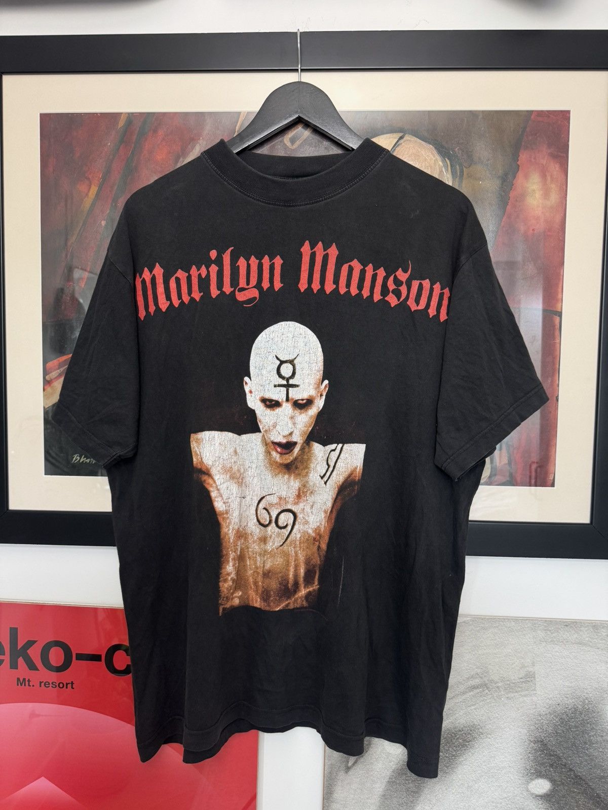 Band Tees Vintage 2001 Marilyn Manson T-shirt Og License Rock Rare Size US L / EU 52-54 / 3 - 1 Thumbnail