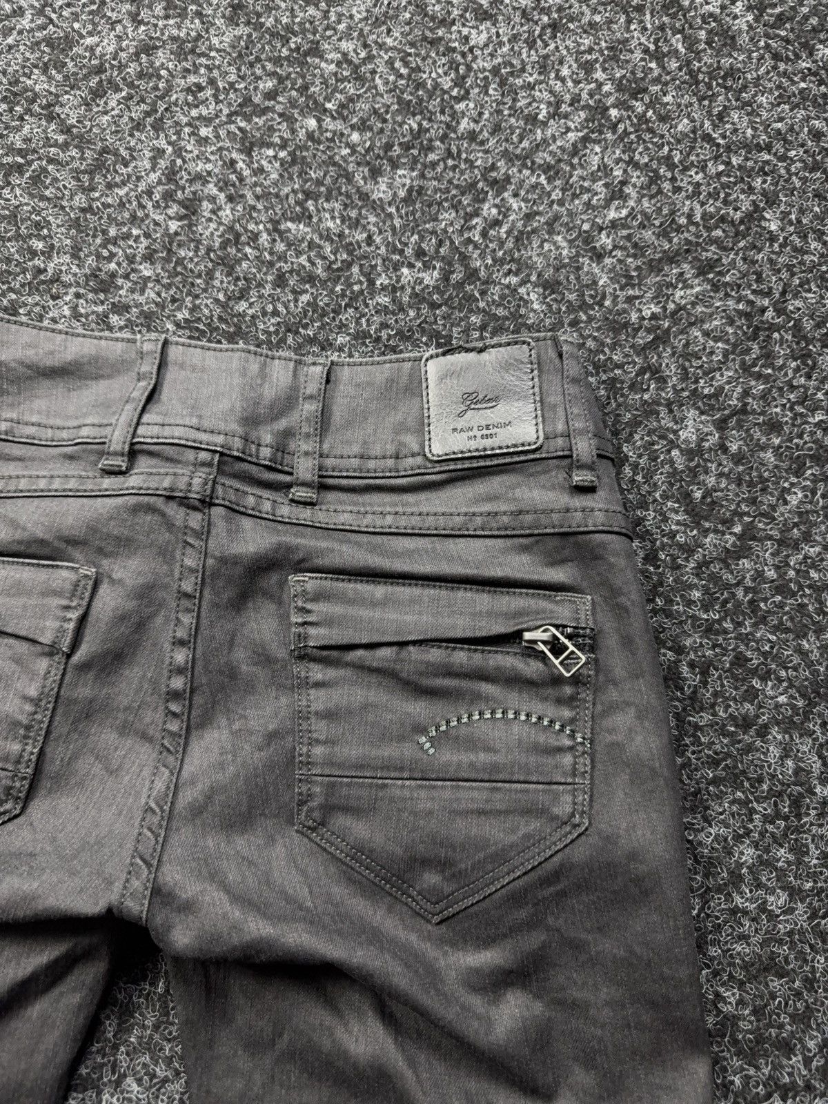 G-Star 00s Y2K G-Star RAW 5204 Avant Garde Opium Rock Skinny Jeans Size 23" - 15 Thumbnail