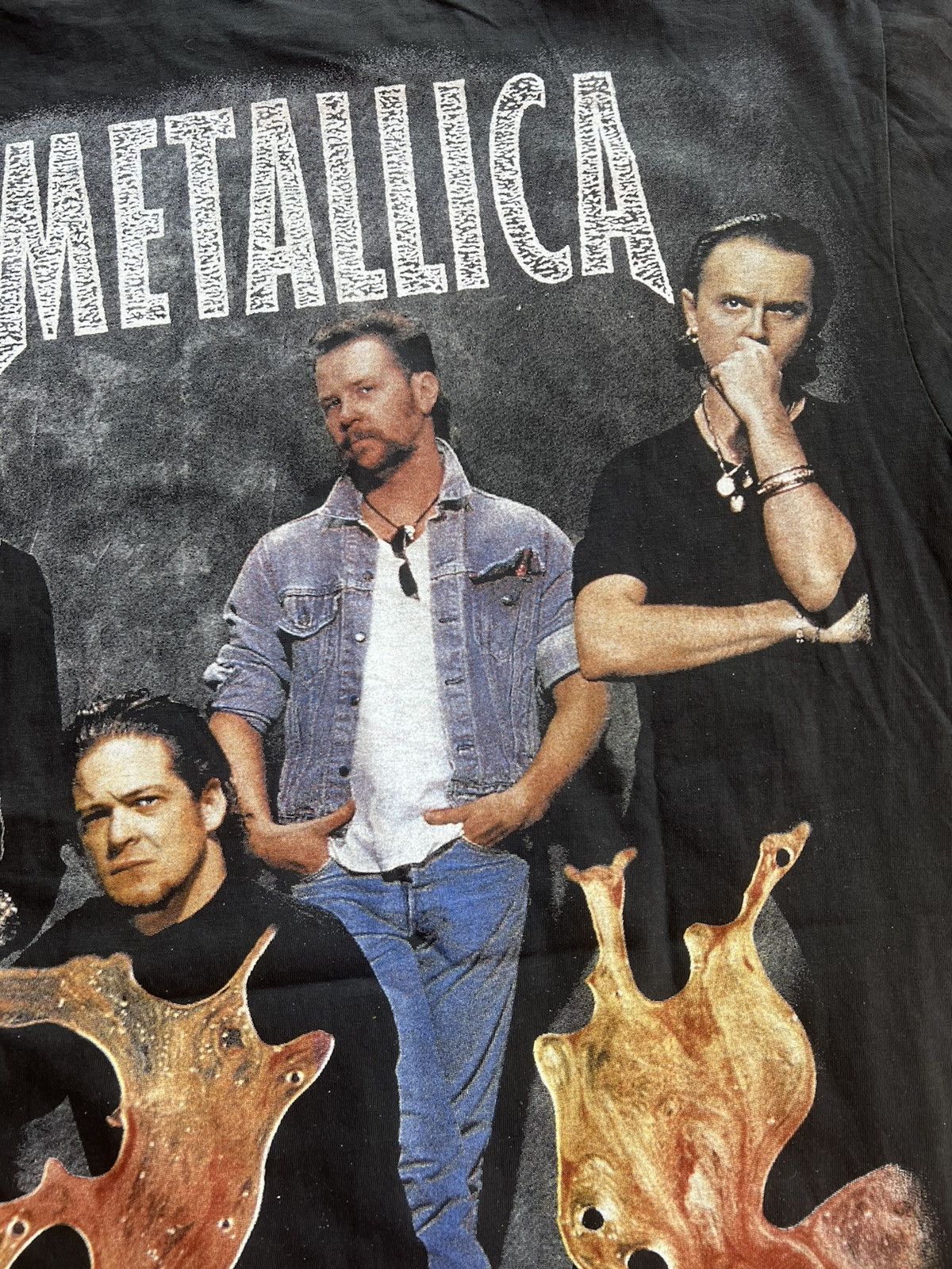 Band Tees × Vintage Vintage Metallica AOP 90s t shirt Size US L / EU 52-54 / 3 - 9 Thumbnail