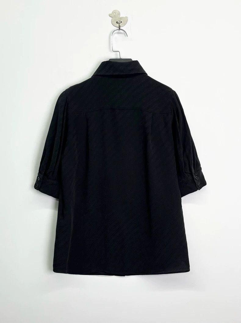 Givenchy Givenchy Size36 Black single-breasted embroidered silk knit Size US M / EU 48-50 / 2 - 2 Thumbnail