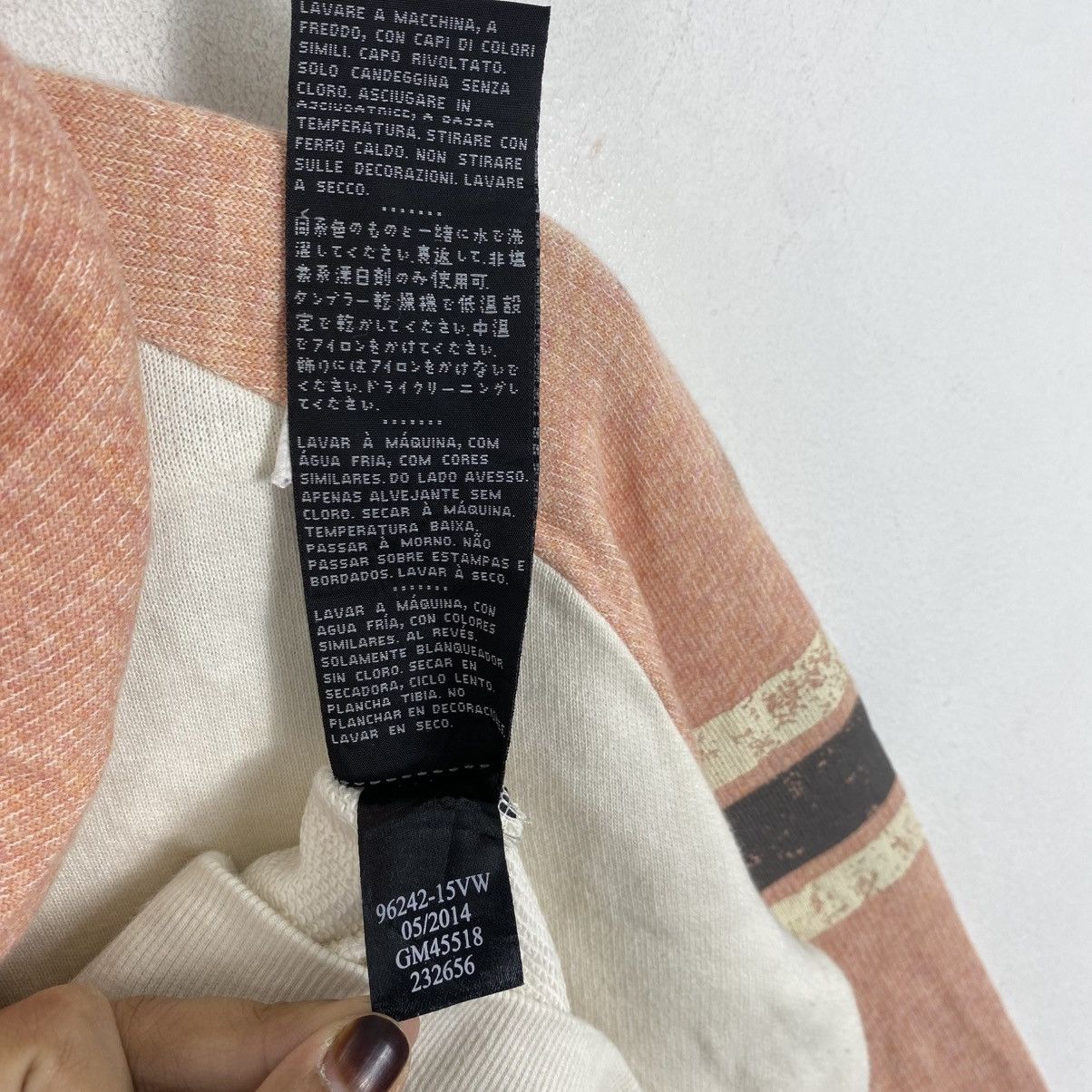 Harley Davidson Harley Davidson 1/4 Zip Hoodie Large Peach Cream Moto Vtg Size L / US 10 / IT 46 - 8 Thumbnail