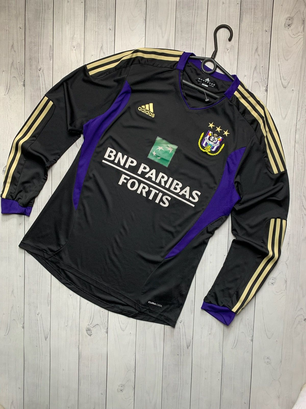 Adidas × Vintage Vintage Anderlecht adidas soccer jersey long sleeve black L Size US L / EU 52-54 / 3 - 1 Thumbnail