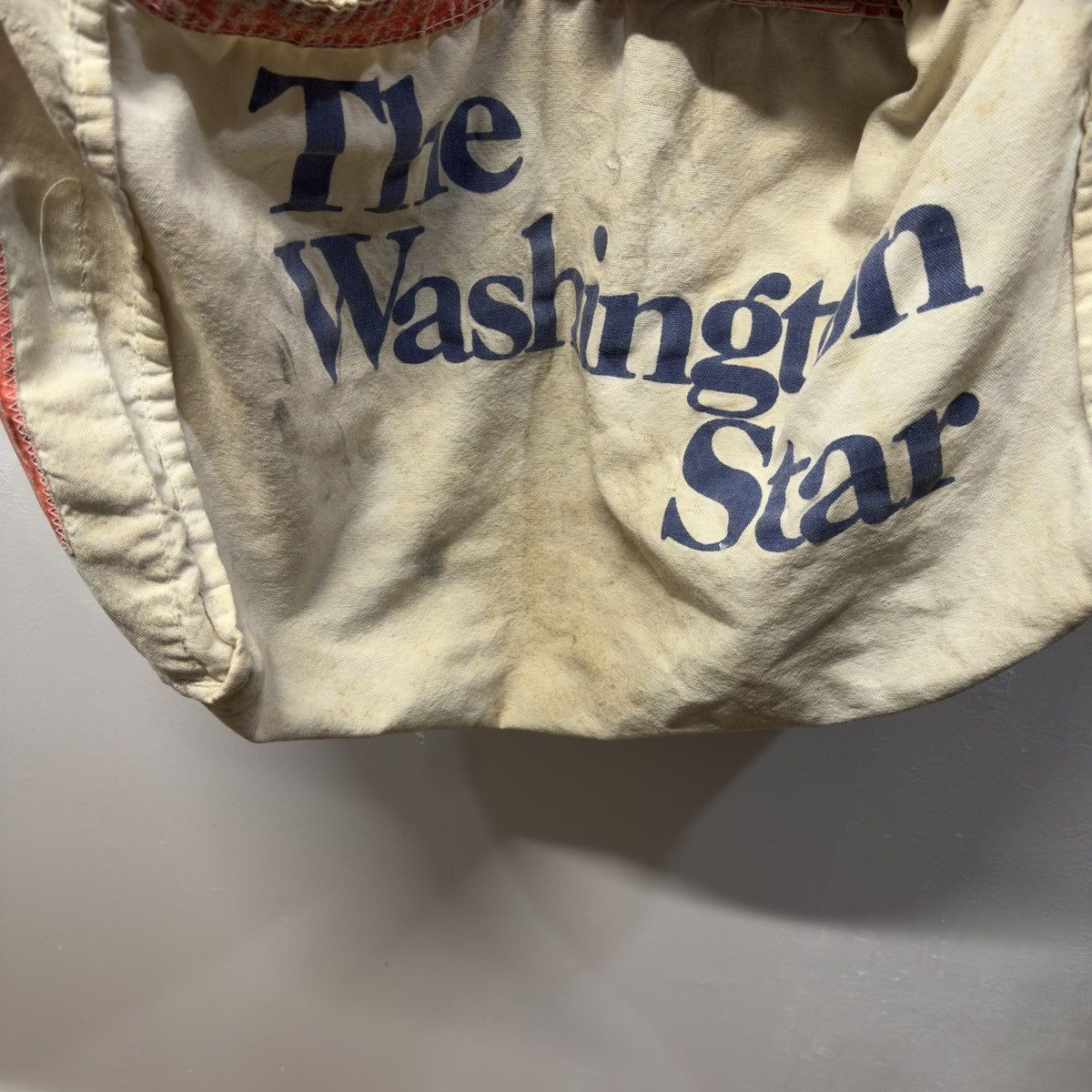 Vintage 60s Washington Star Newspaper Paperboy Bag Distressed Canvas Size ONE SIZE - 9 Thumbnail