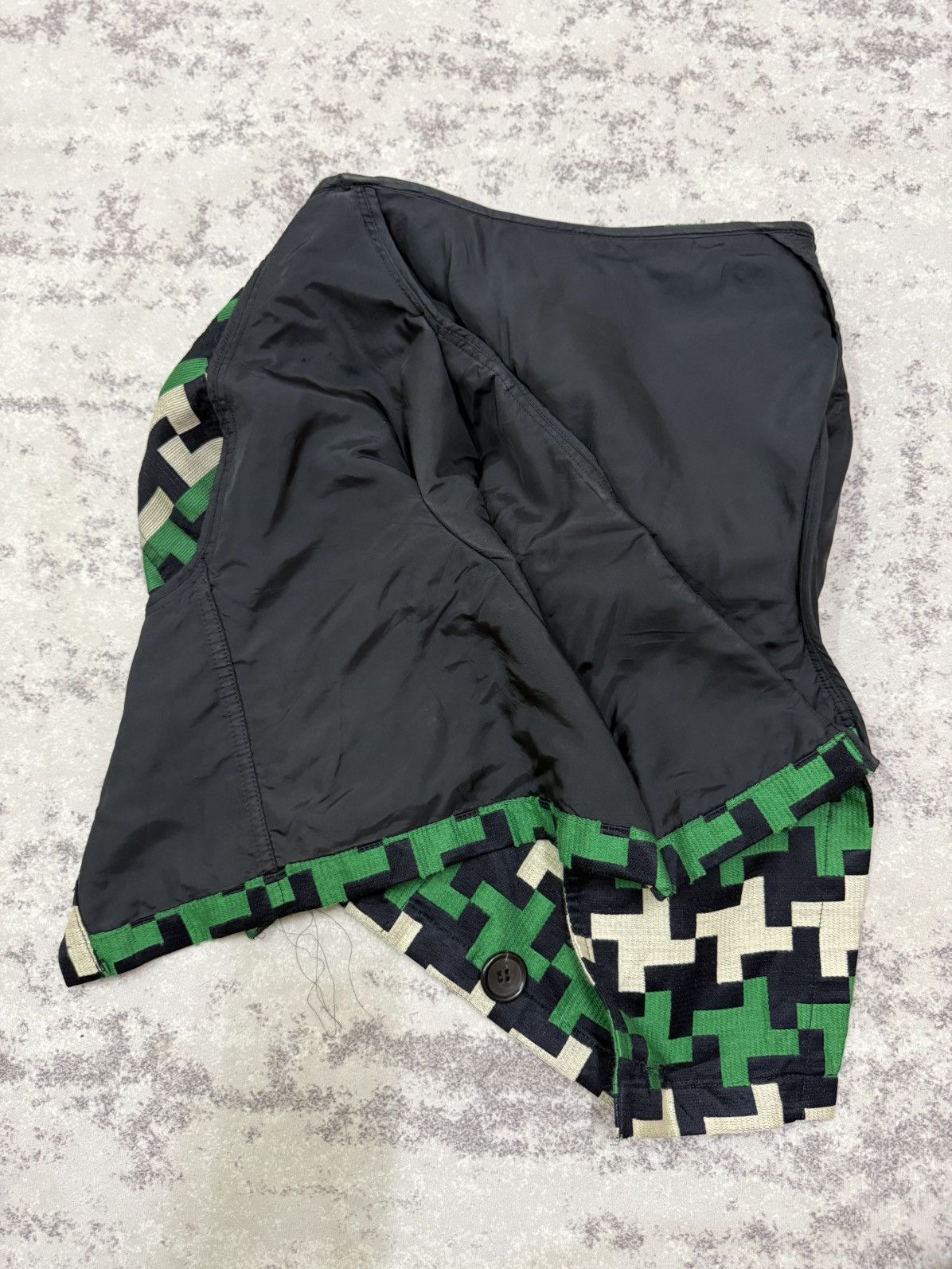 Comme des Garcons Junya Watanabe Comme Des Garcons Ad2005 Wool Panel Skirt Size 29" - 10 Thumbnail