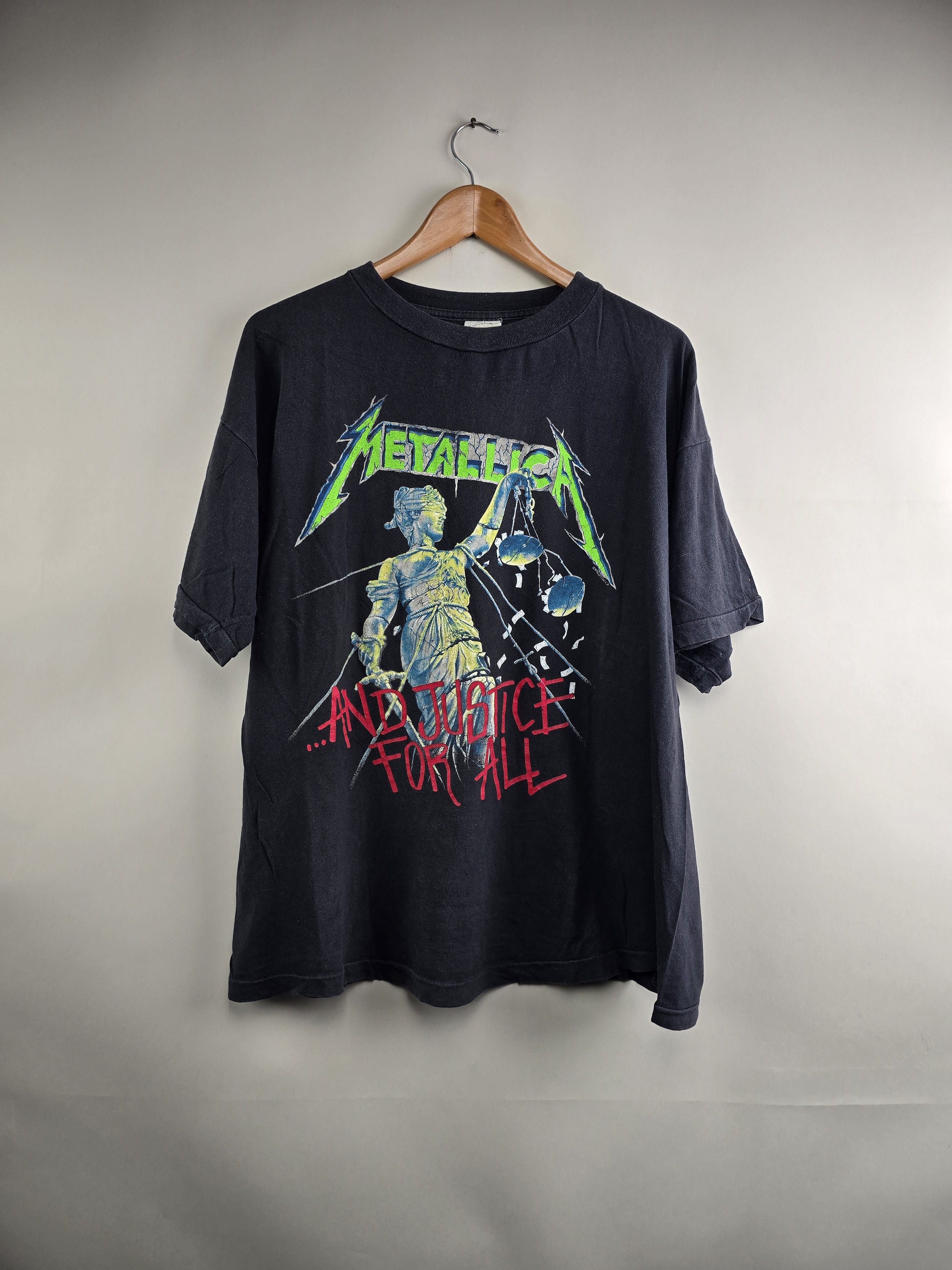 Band Tees × Metallica × Vintage 1988 Metallica And Justice for All Tour XL 23" 27" Size US XL / EU 56 / 4 - 7 Thumbnail
