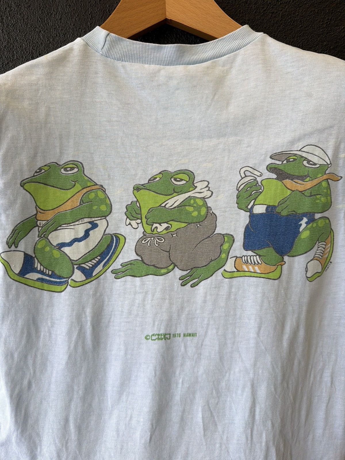 Vintage Vintage 70s/80s Three Frogs Graphic Tee Single Stitch Size US S / EU 44-46 / 1 - 6 Thumbnail