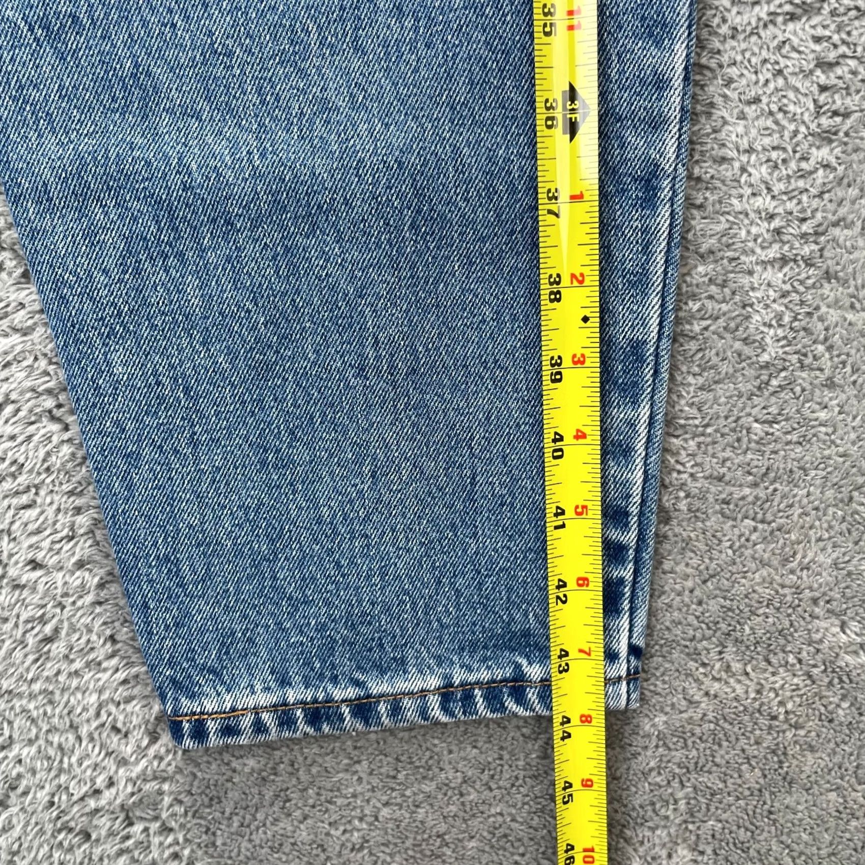 Levi's VINTAGE Levi's Jeans Womens Medium Blue 550 Denim Cotton Tapered Leg Relaxed Fit 31in Inseam 5-Pocket Design Mens Girls Size 32" / US 10 / IT 46 - 6 Thumbnail