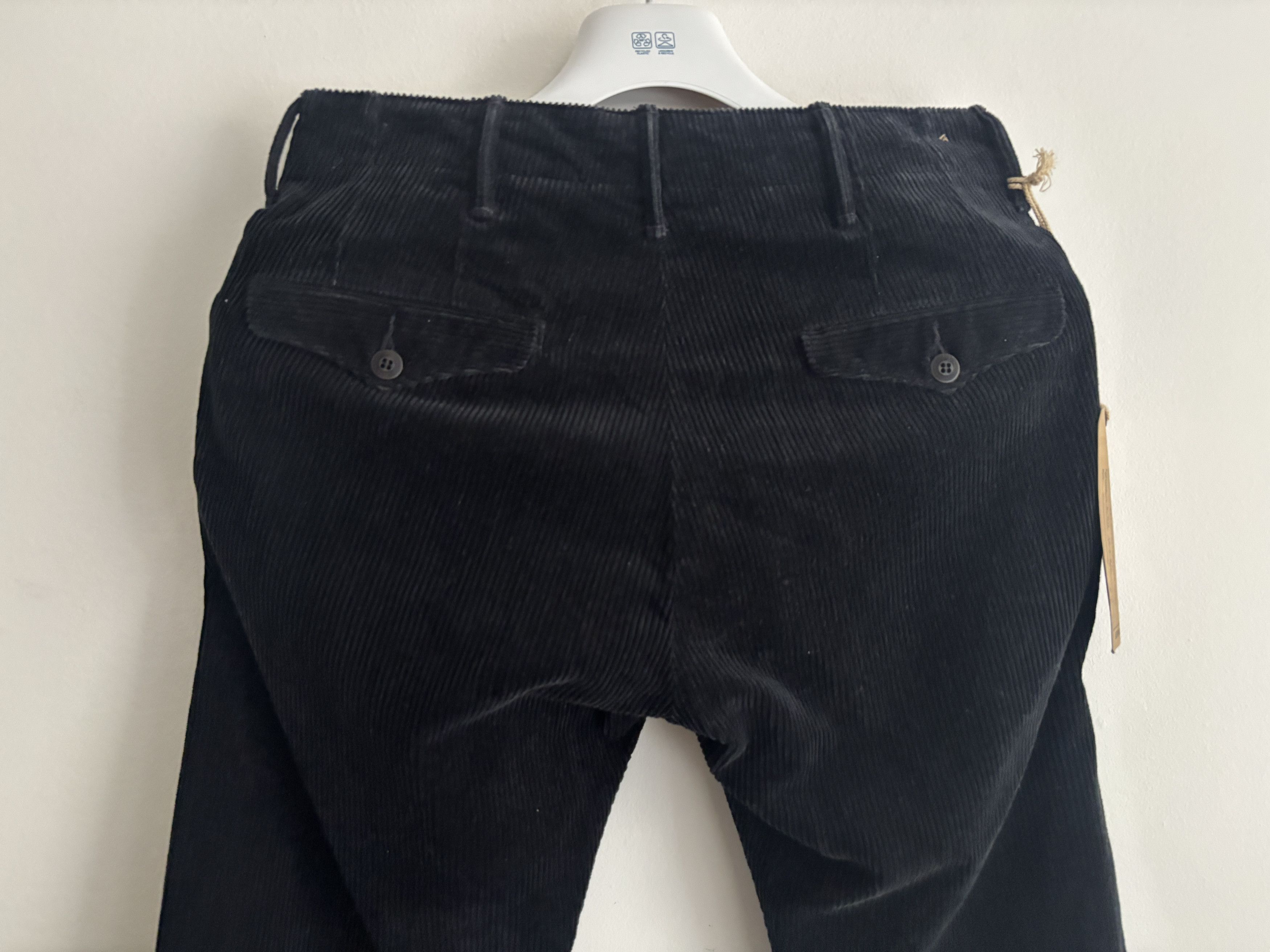 RRL Ralph Lauren $395 BNWT Officer's Black Corduroy Straight Fit Chino Pant Size US 29 - 6 Thumbnail