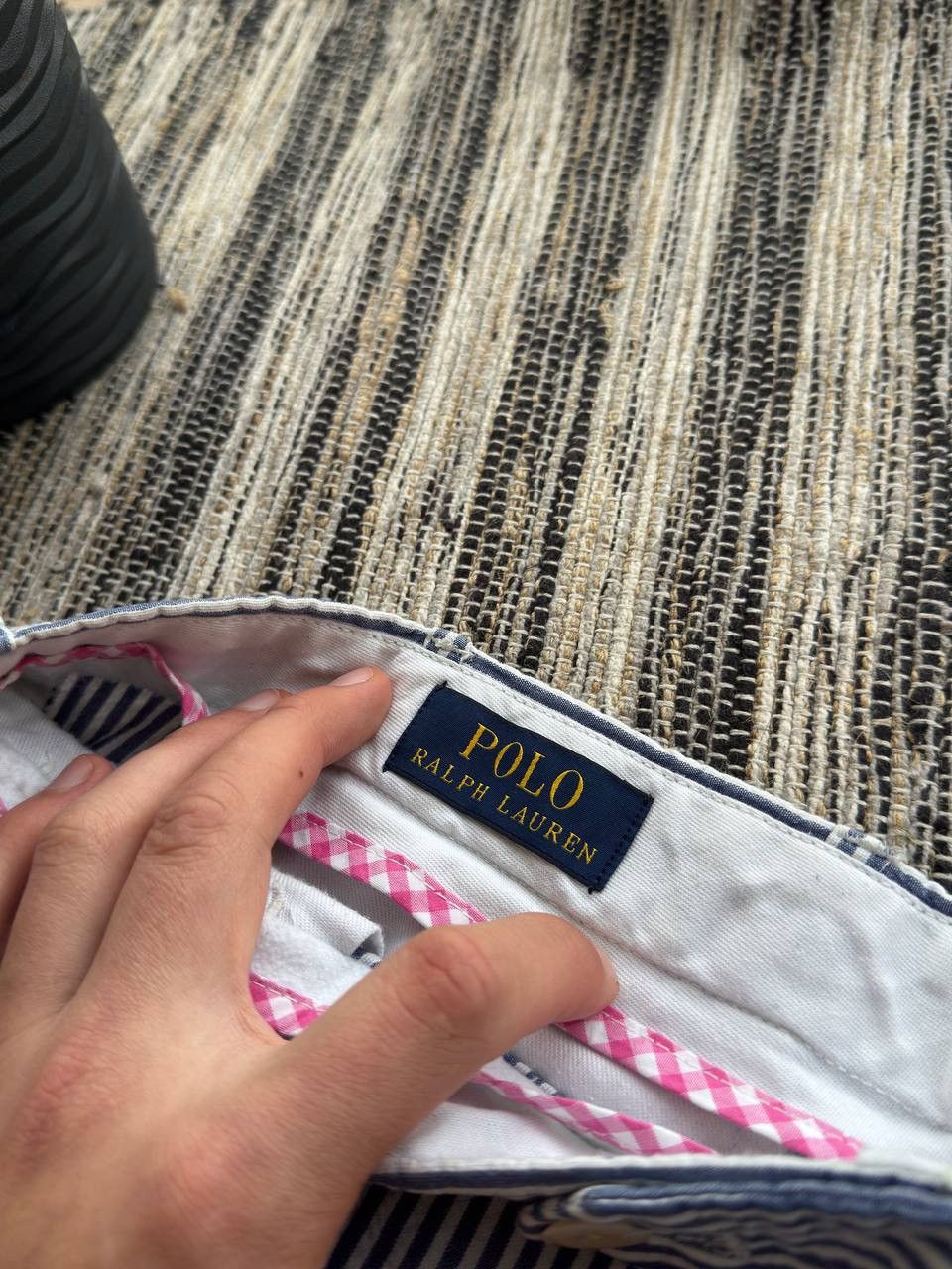 Polo Ralph Lauren POLO RALPH LAUREN NAVY BLUE STRIPED SHORTS OLD MONEY SUMMER Size US 36 / EU 52 - 6 Thumbnail