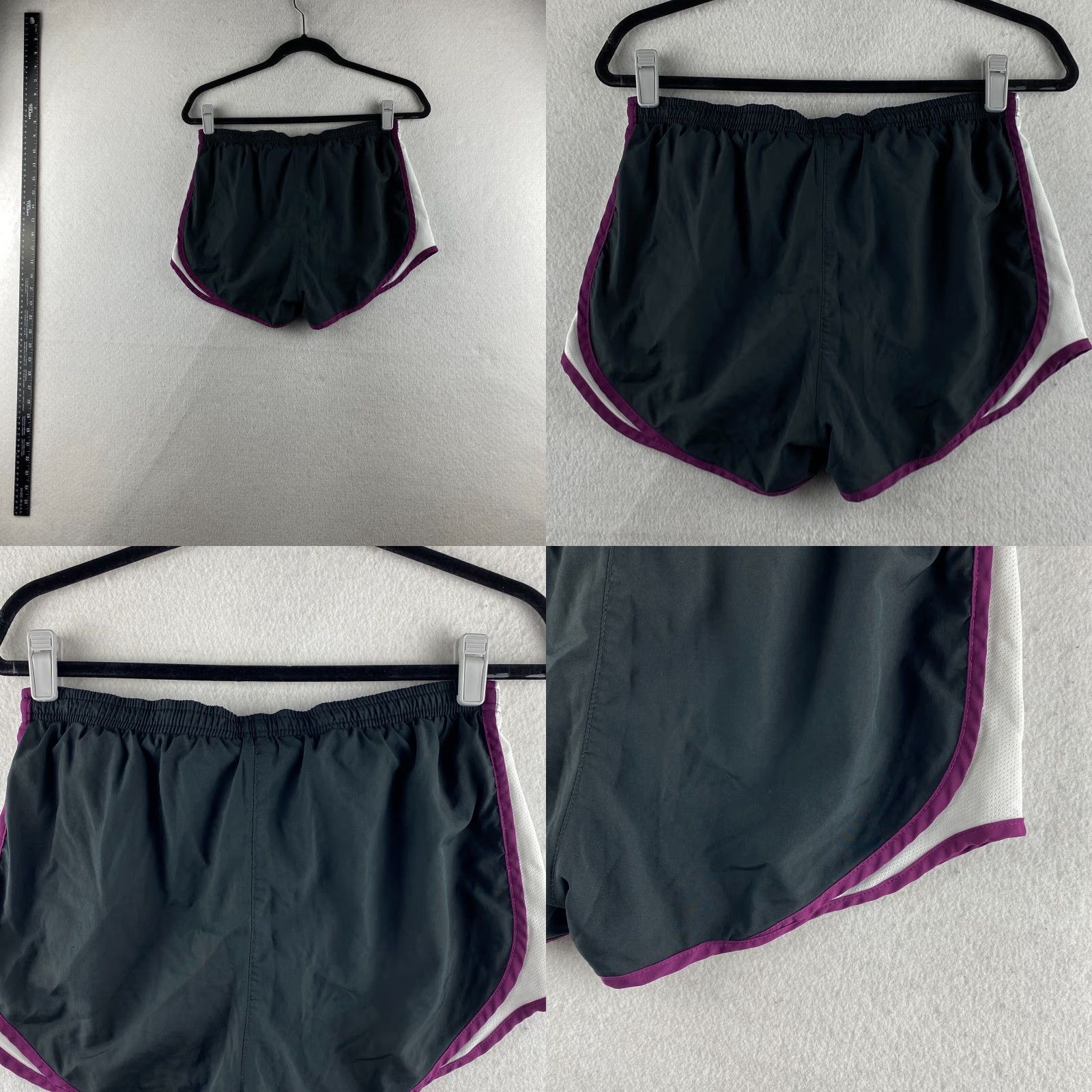 Nike Nike Running Shorts Women Small S Black Breathable Lined Drawstring Gym Active Size 28" / US 6 / IT 42 - 9 Thumbnail