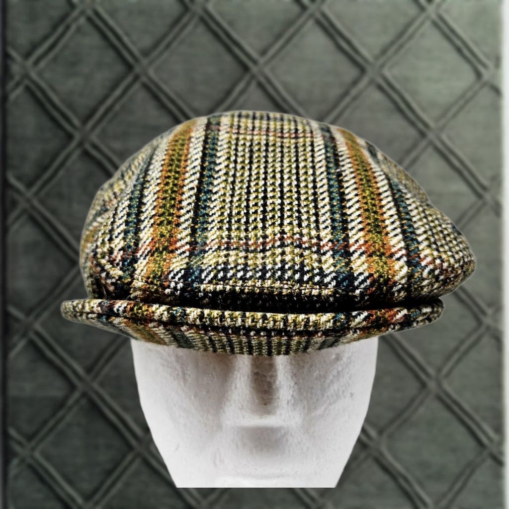 Vintage Vintage Forsyth of Edinburgh Flat Cap Mens 6 7/8 Wool Plaid Tweed Size ONE SIZE - 1 Thumbnail