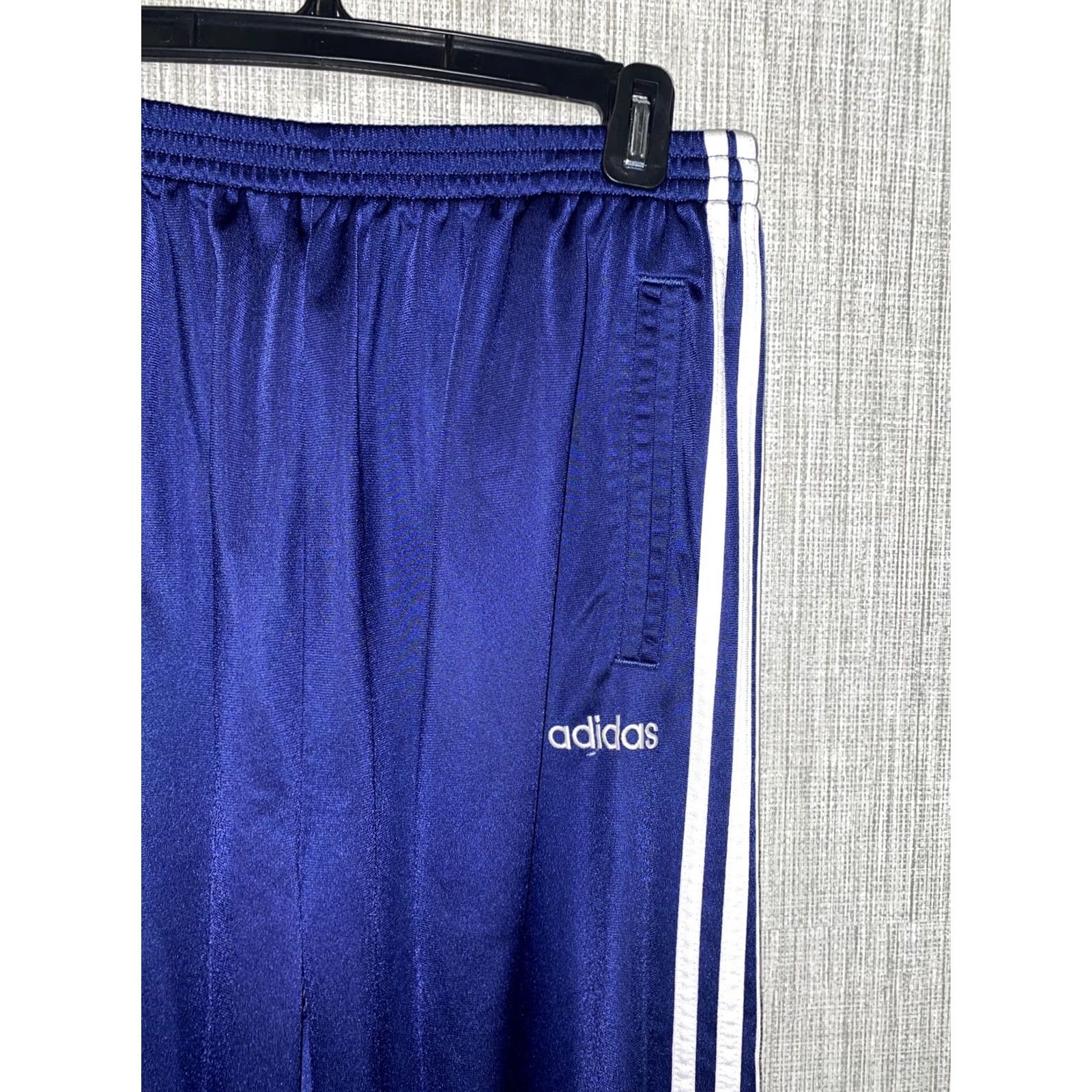 Adidas VTG Adidas Button Down Sides Sweatpants Mens L Blue Sweatpants Comfort Activewear Button Closure Size US 33 - 2 Thumbnail