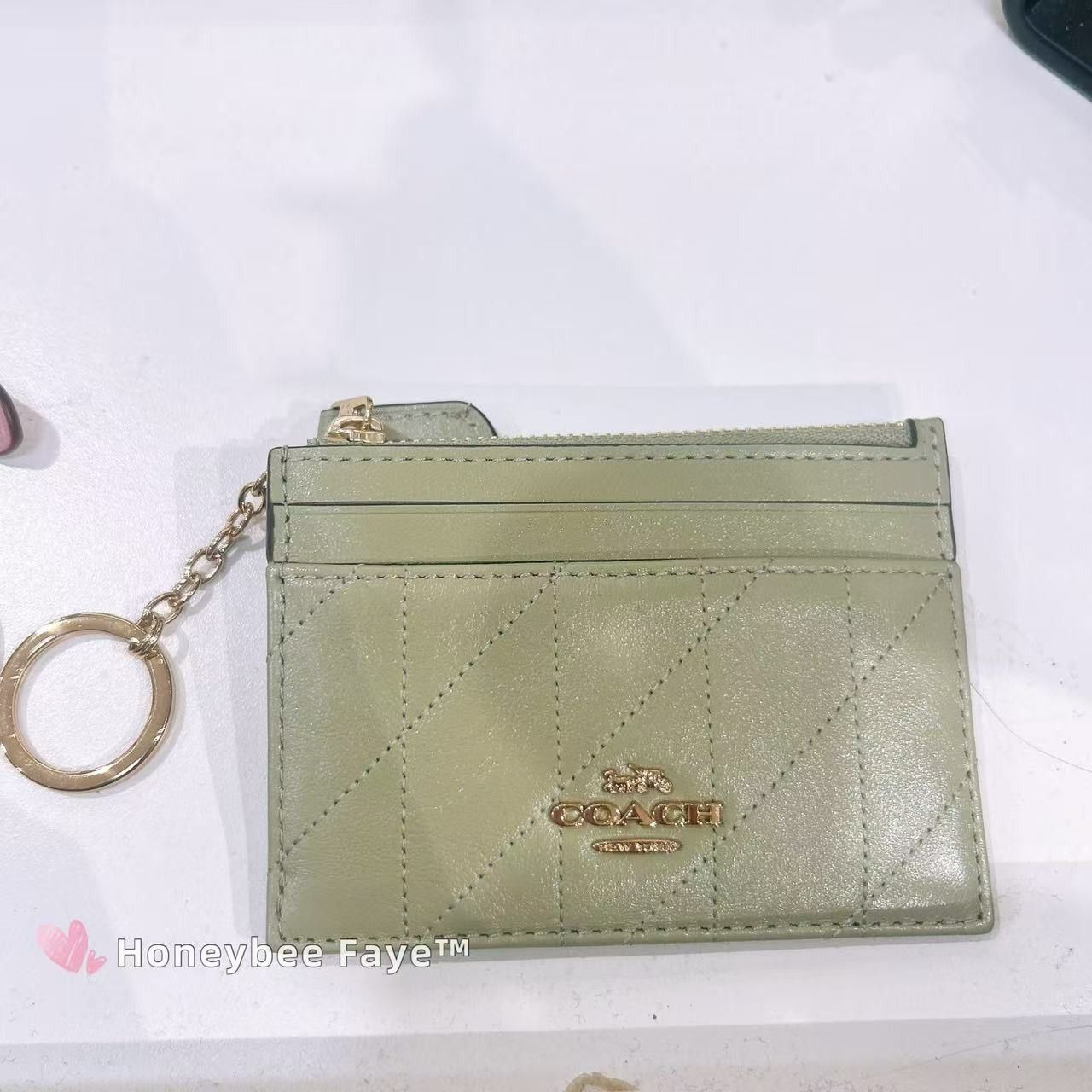 Coach Mini Skinny Id Case With Quilting CEH41 Size ONE SIZE - 1 Thumbnail