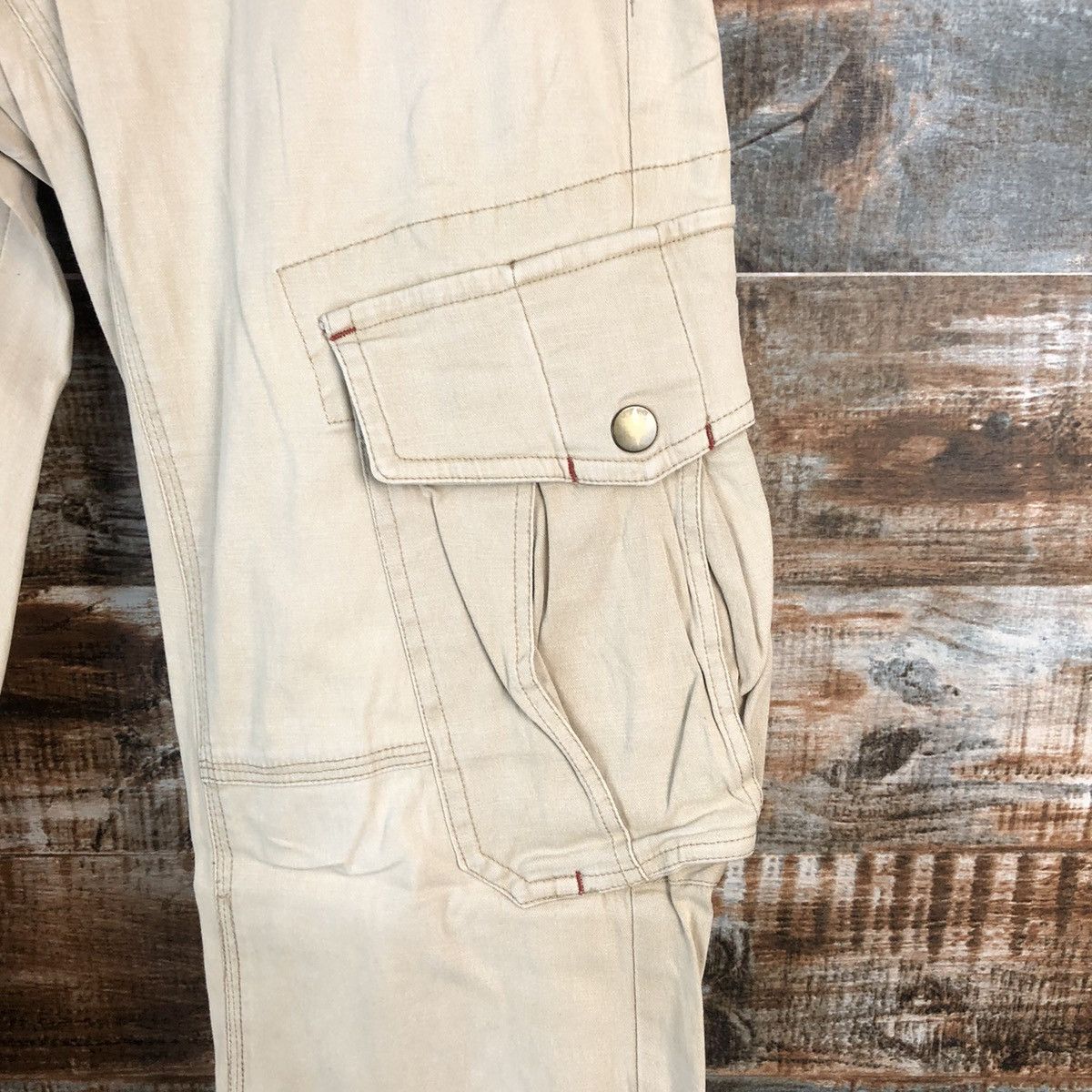 Schlussel DL Schlussel Brown Cargo Multipocket Pants #C215 Size US 31 - 10 Thumbnail