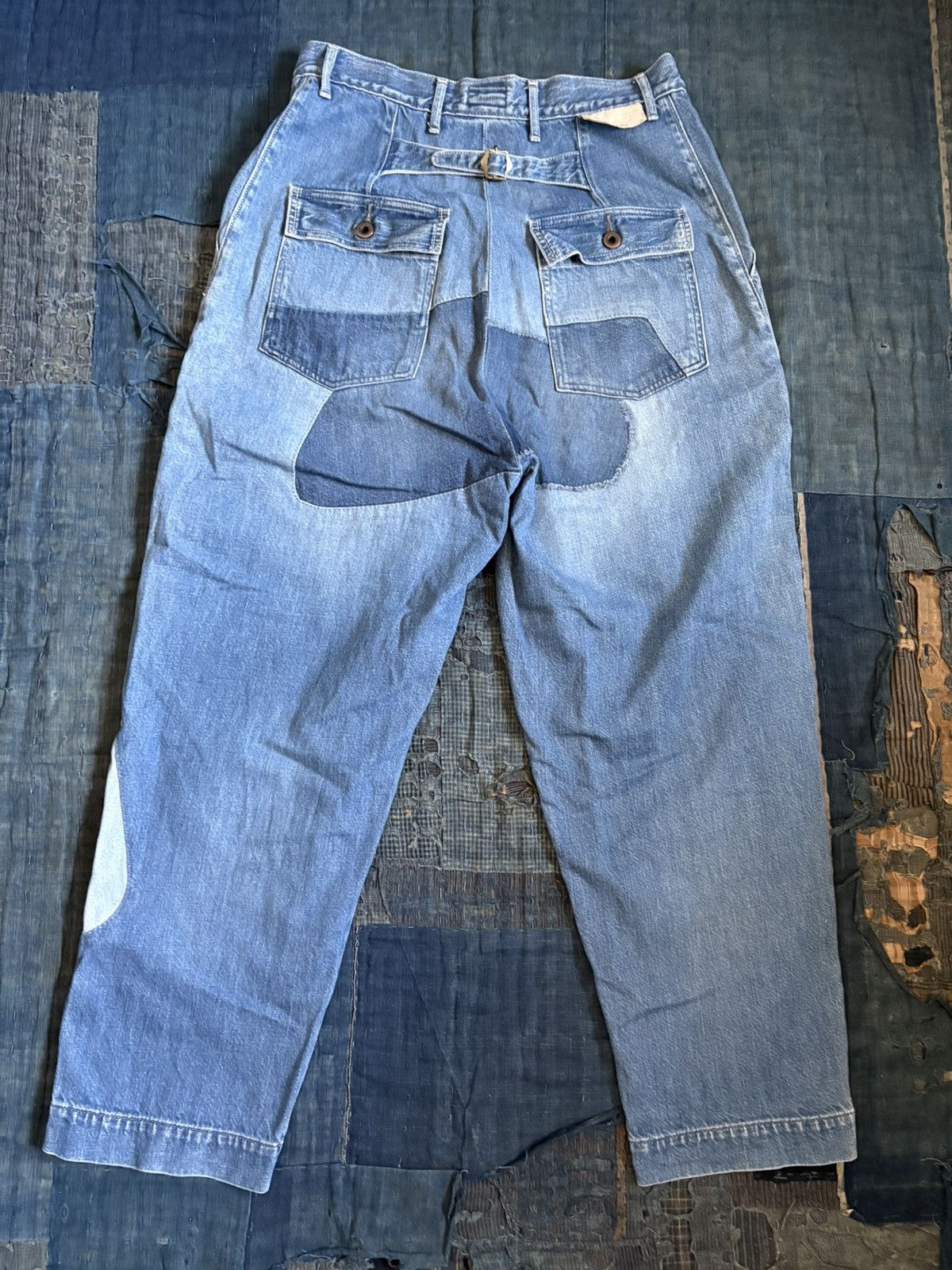 Kapital Kountry Kapital patchwork denim Dakota pants Size US 30 / EU 46 - 2 Thumbnail