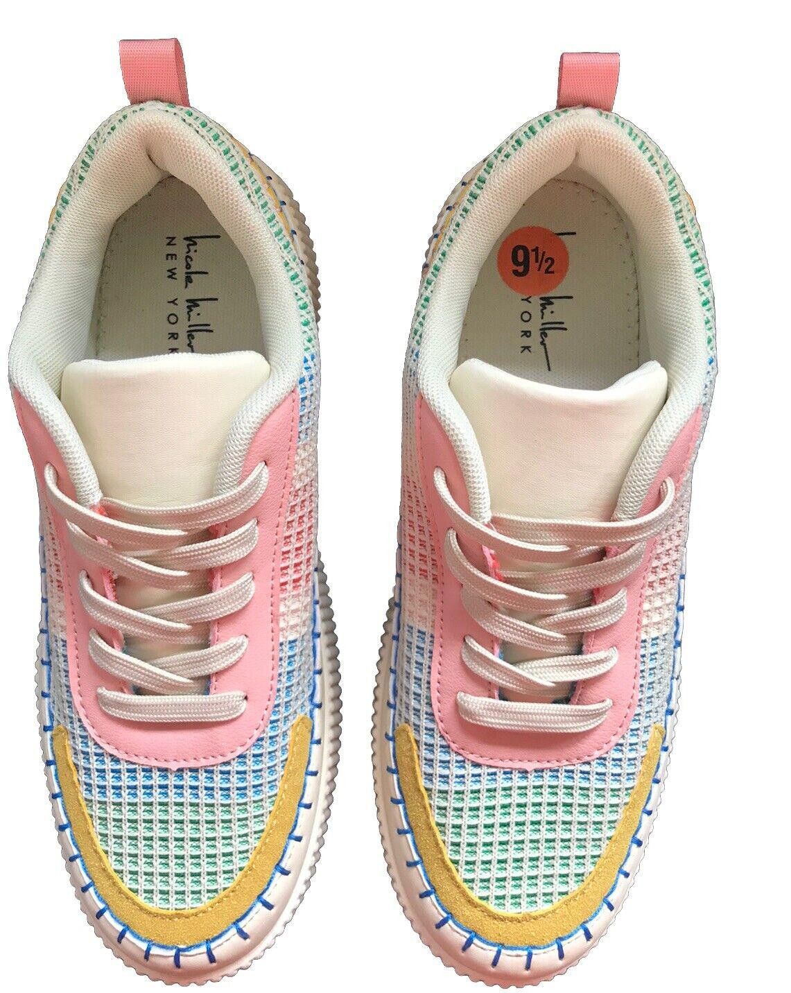 Nicole Miller Nicole Miller Mixed Media Brita Platform Sneaker New Sz 7.5 Size US 7.5 / IT 37.5 - 2 Thumbnail