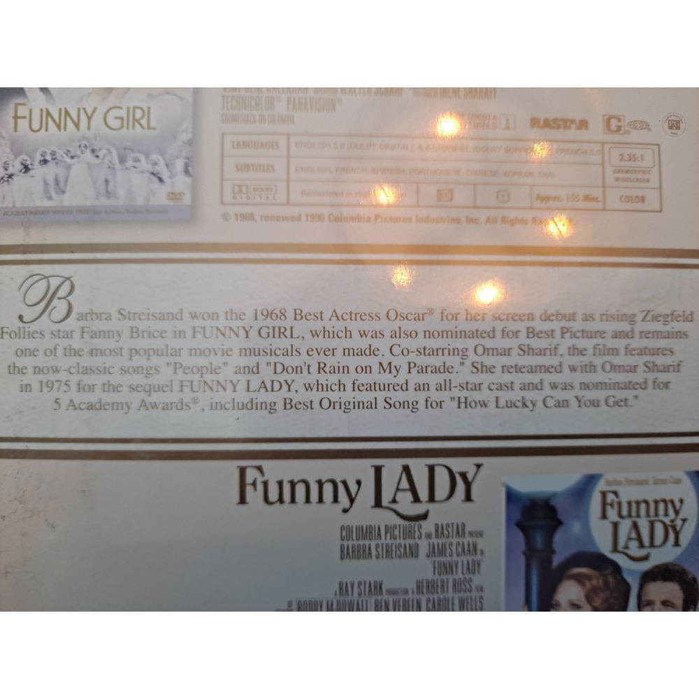 Other Barbra Streisand Funny Girl/Funny Lady DVD Box Set Classic M Size ONE SIZE - 4 Thumbnail