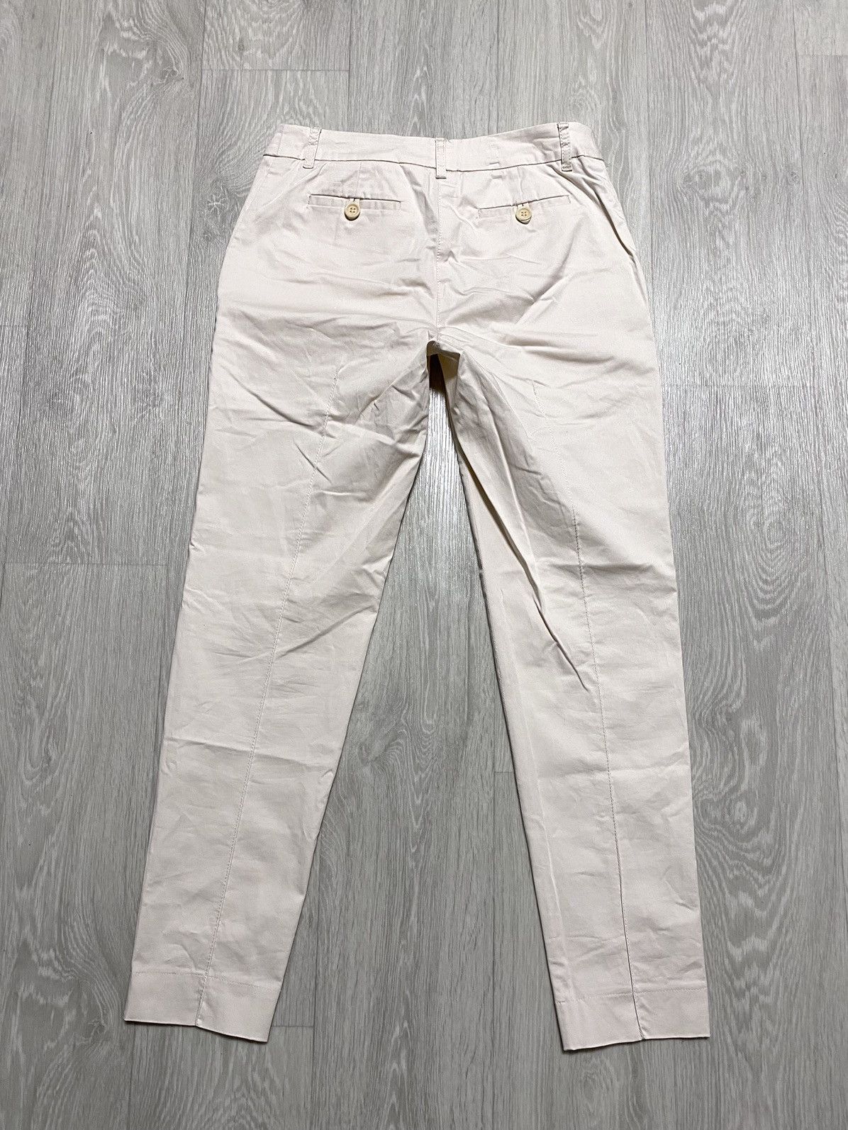Moschino Women’s Moschino Cheap and Chic Beige Cotton Trousers Pants Size 28" / US 6 / IT 42 - 3 Thumbnail