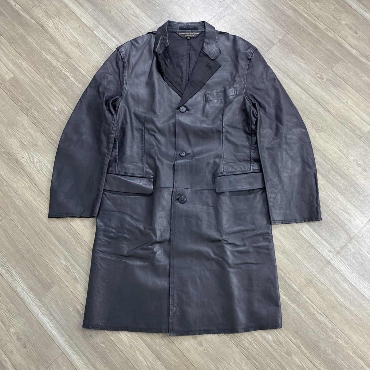 Comme des Garcons Homme AW2001 Archive Comme des Garçons Homme Plus Leather Jacket Size US S / EU 44-46 / 1 - 1 Thumbnail