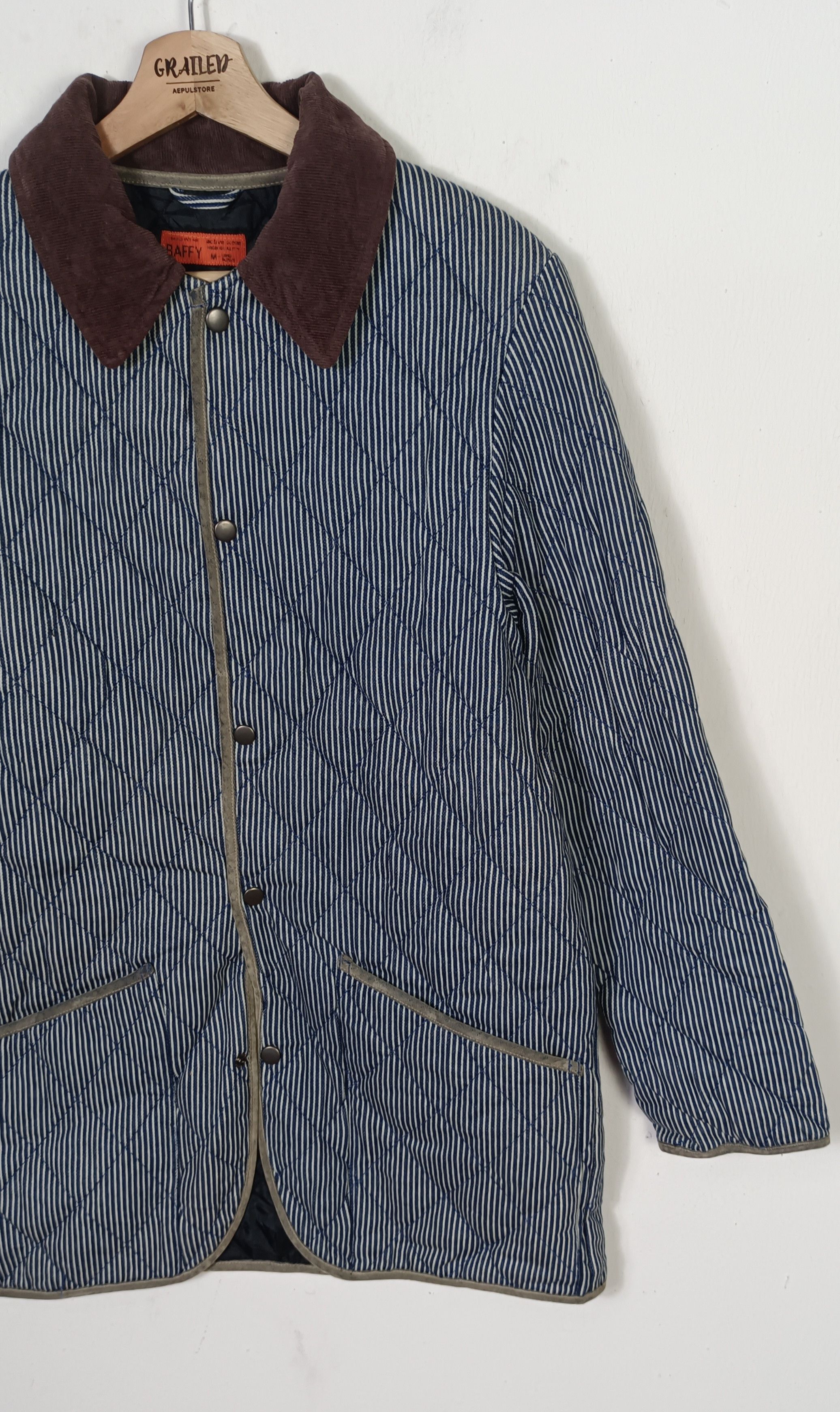 Japanese Brand × Vintage Baffy Hickory Lined Button Chore Jacket Size US M / EU 48-50 / 2 - 5 Thumbnail