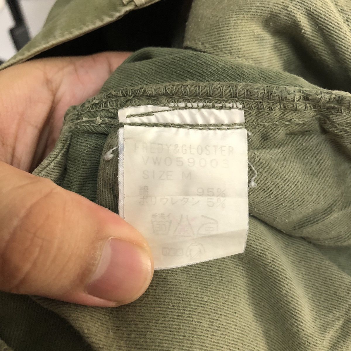 Japanese Brand Fredy & Gloster Green Casual cargo Pants #A1139 Size US 30 / EU 46 - 17 Thumbnail