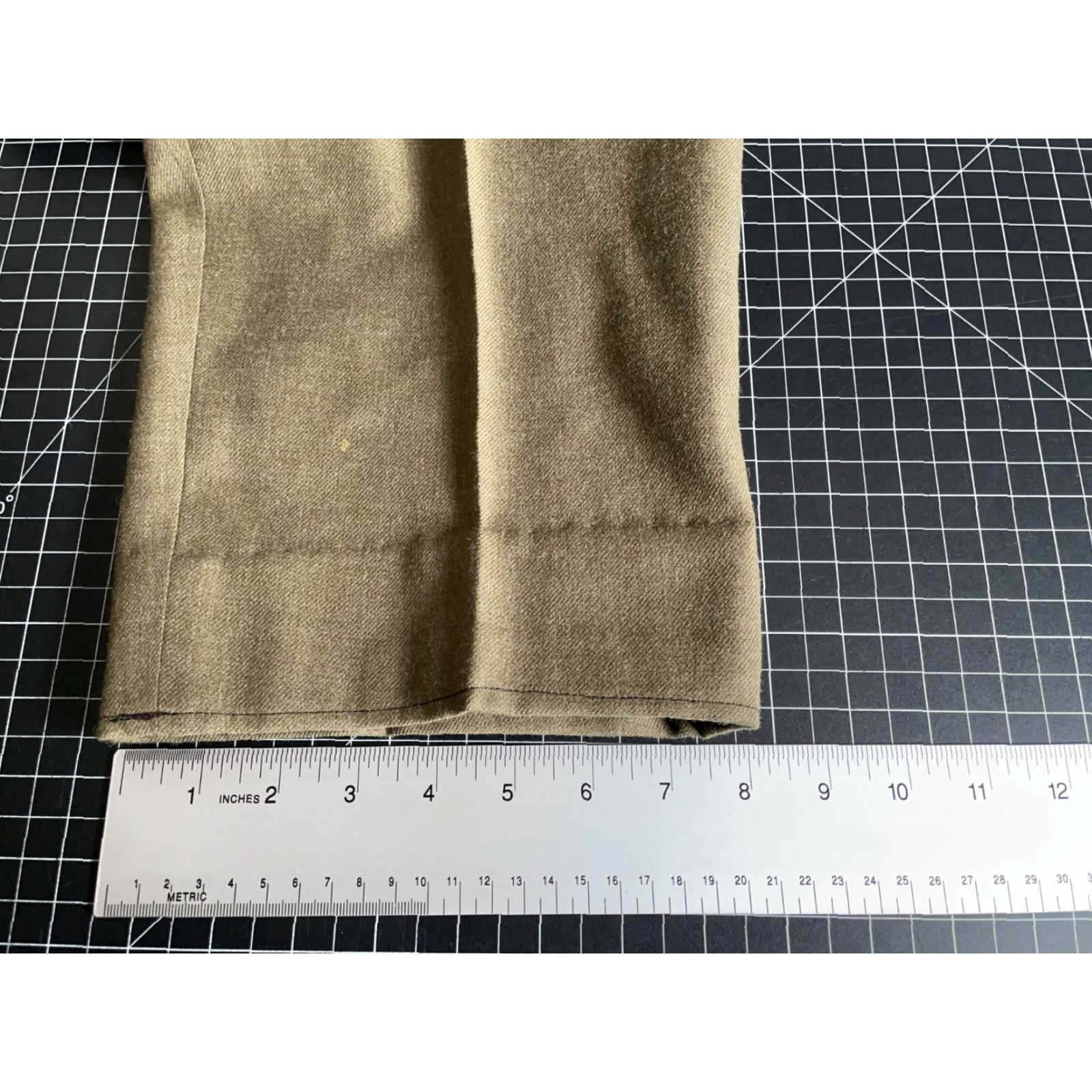 Vintage VINTAGE Men's Pants Wool Flat Front 38x29 Green High Rise Straight Leg Talon Zip Dress Pants Men Size US 38 / EU 54 - 7 Thumbnail