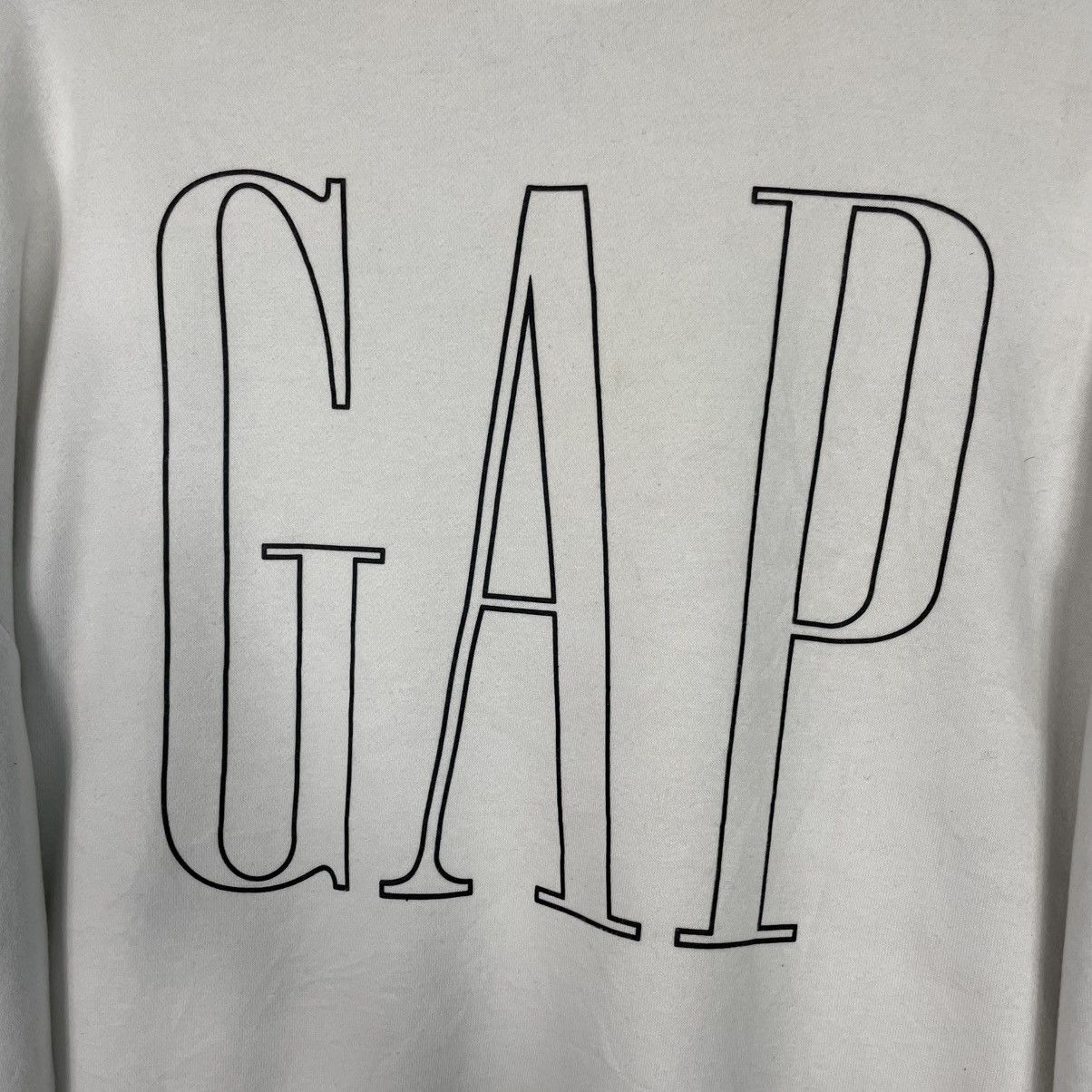 Gap Gap Big Logo White Sweatshirt Size US M / EU 48-50 / 2 - 10 Thumbnail