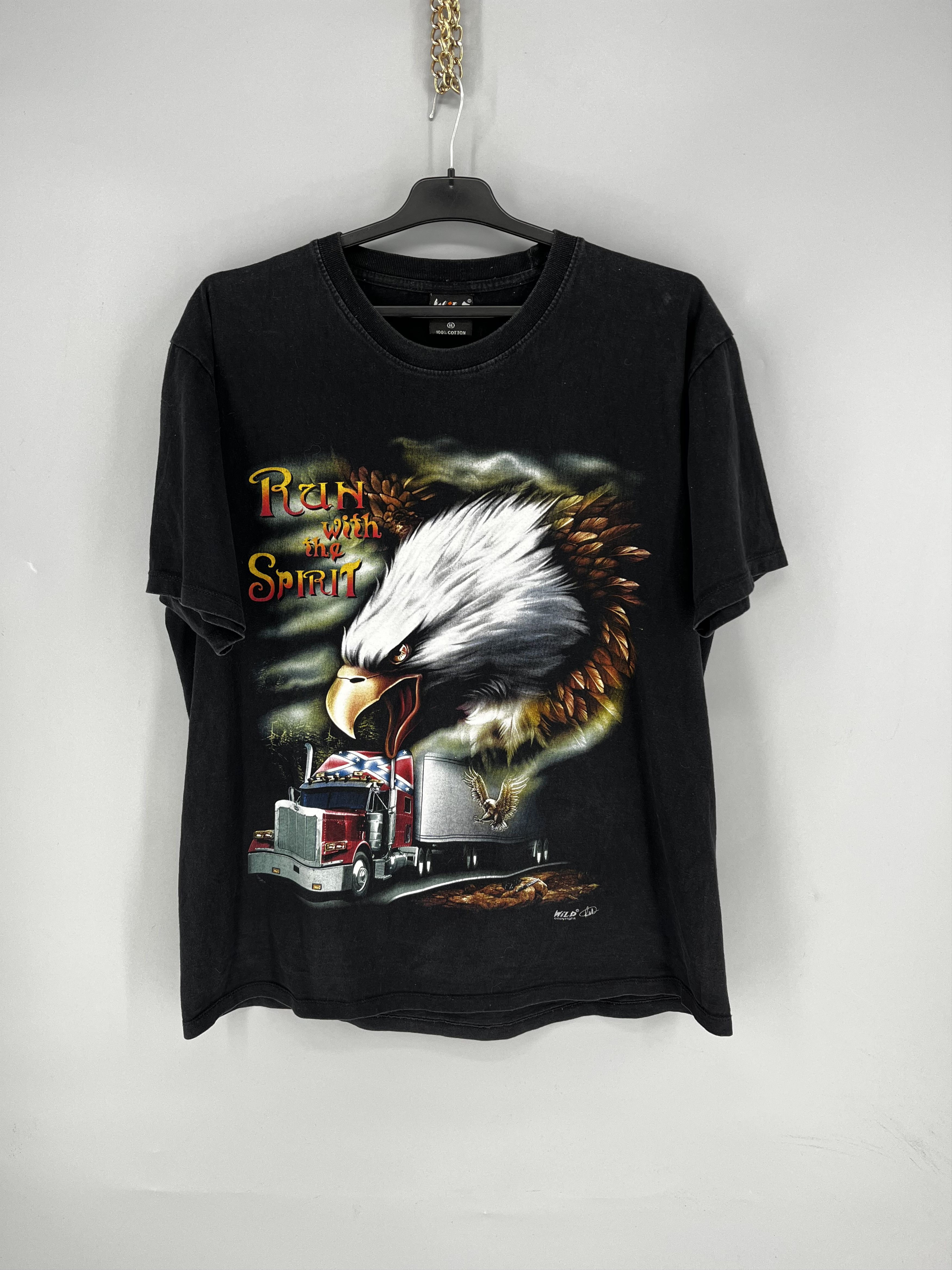 Band Tees Vintage America Eagle On the Sky Double Side Overprinted Tee Size US XL / EU 56 / 4 - 2 Thumbnail