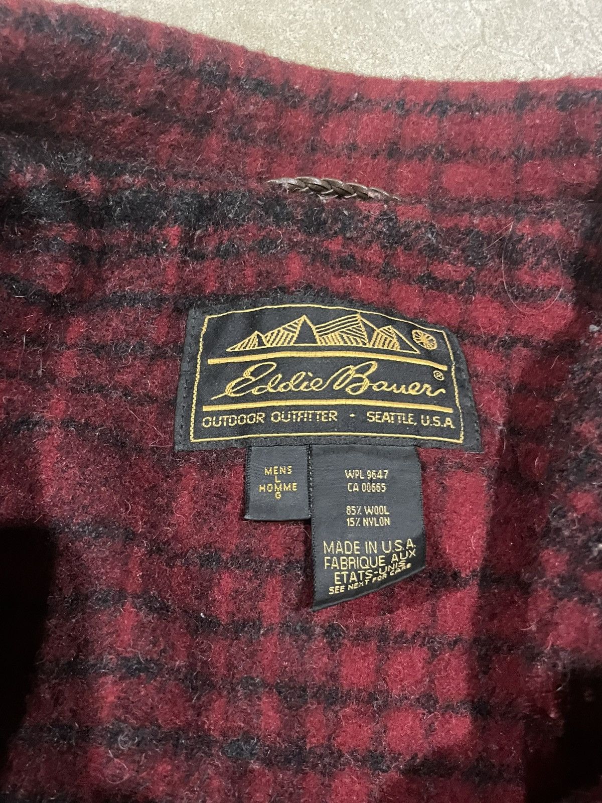 Eddie Bauer Eddie Bauer Vintage Plaid Wool Coat Jacket Size US L / EU 52-54 / 3 - 5 Thumbnail