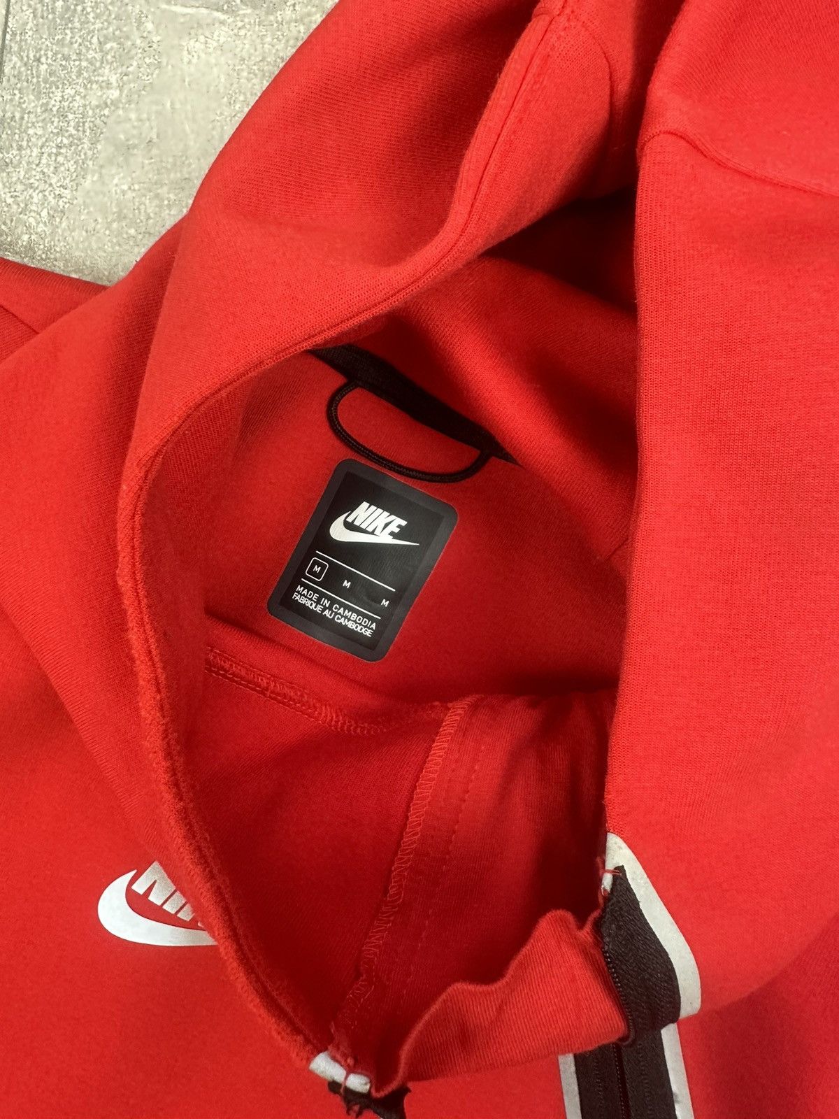 Vintage Nike Tech Fleece Ninja Red Hoodie Size US M / EU 48-50 / 2 - 7 Thumbnail