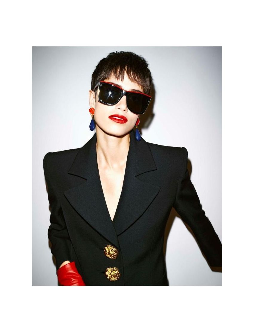Saint Laurent Paris o1smrcs1224 Size: OS / Eighties Drop Earrings Metal Resin Size ONE SIZE - 2 Thumbnail