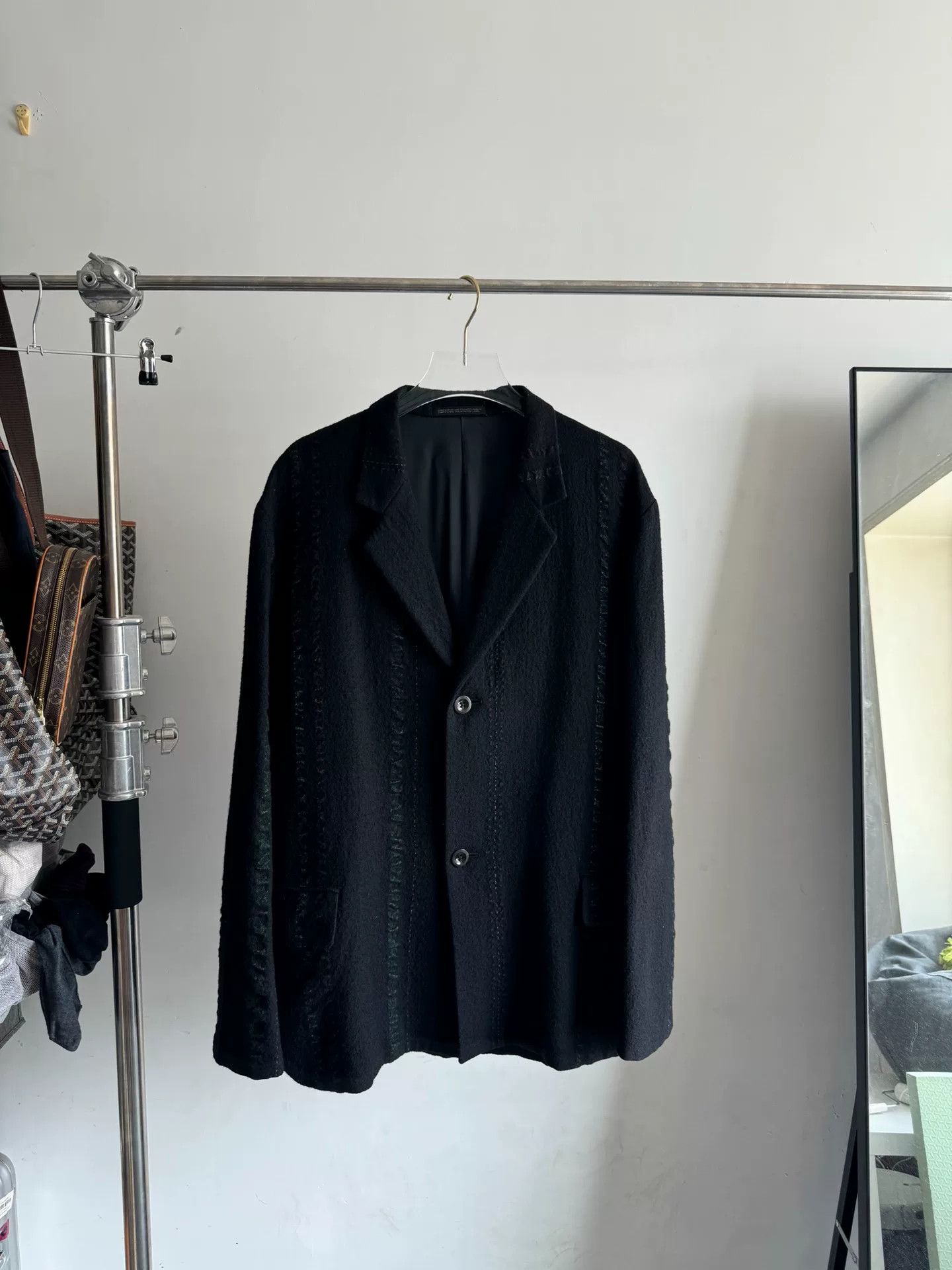 Yohji Yamamoto Yohji Yamamoto Striped Wool Blazer Size US L / EU 52-54 / 3 - 1 Thumbnail