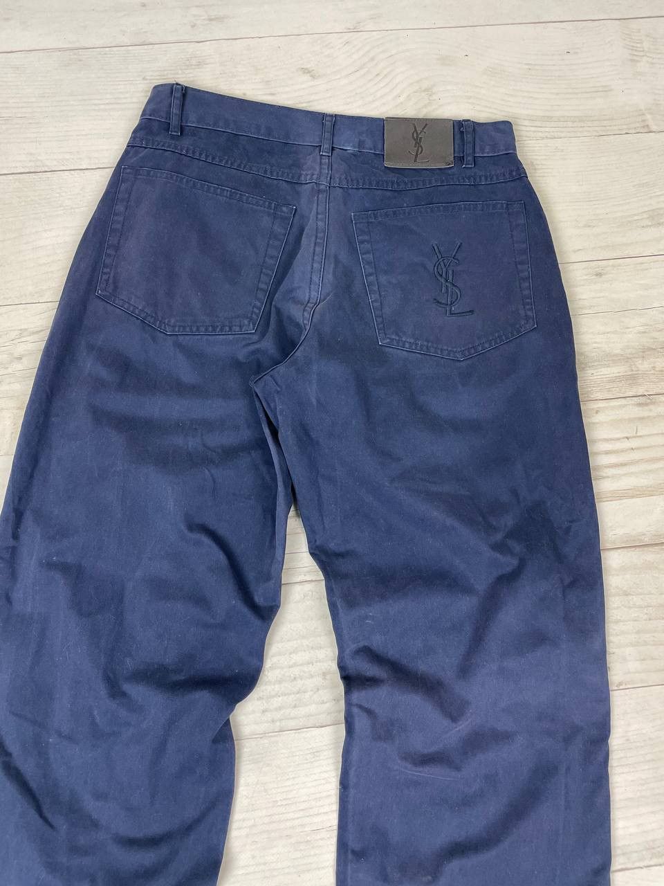 Other Yves Saint Laurent YSL Cotton Casual Pants Big Logo Size US 30 / EU 46 - 11 Thumbnail