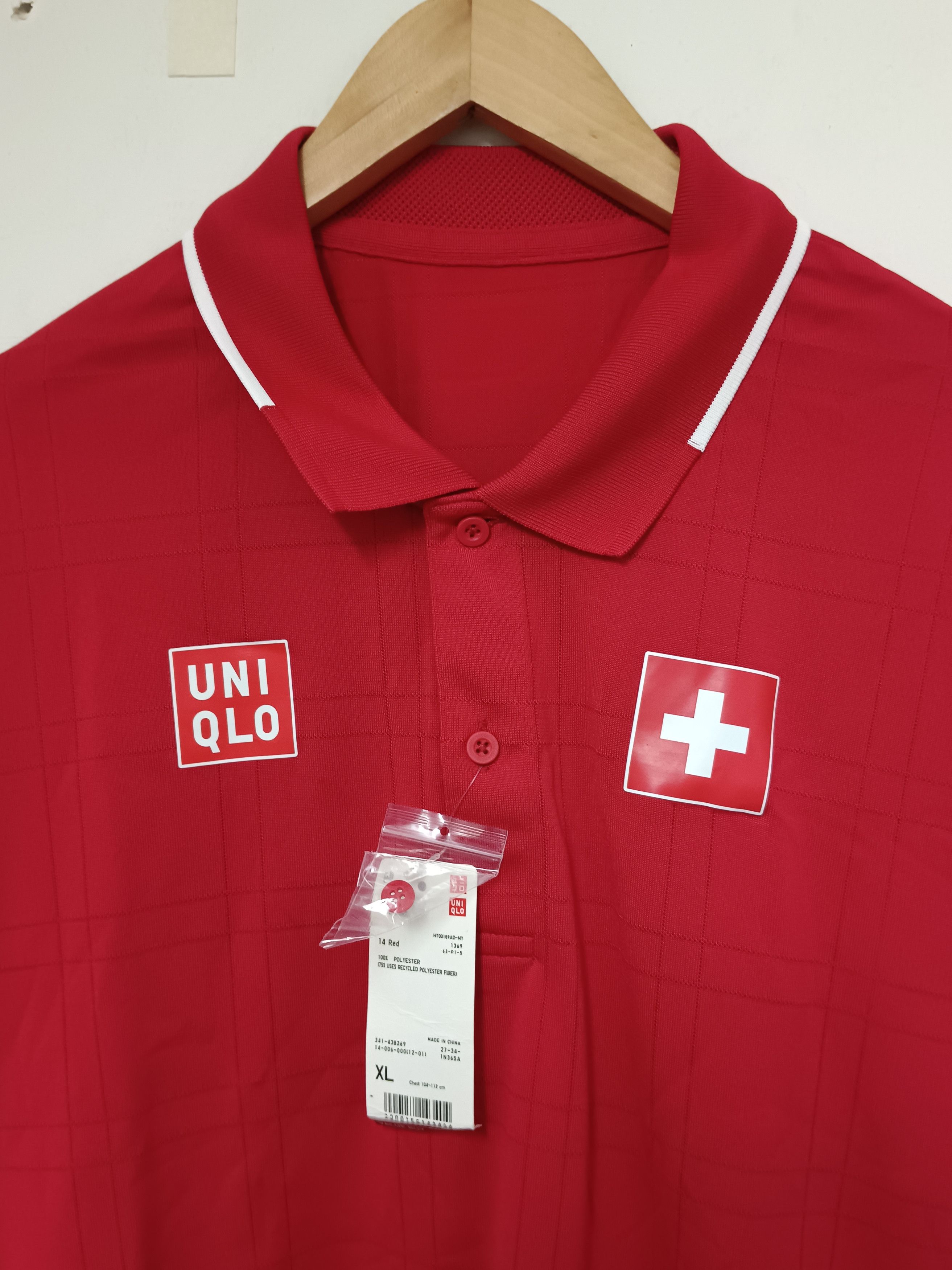 Sports Specialties Roger Federer x Uniqlo 2021 Olympics Tokyo DRY-EX Polo Size US XL / EU 56 / 4 - 4 Thumbnail