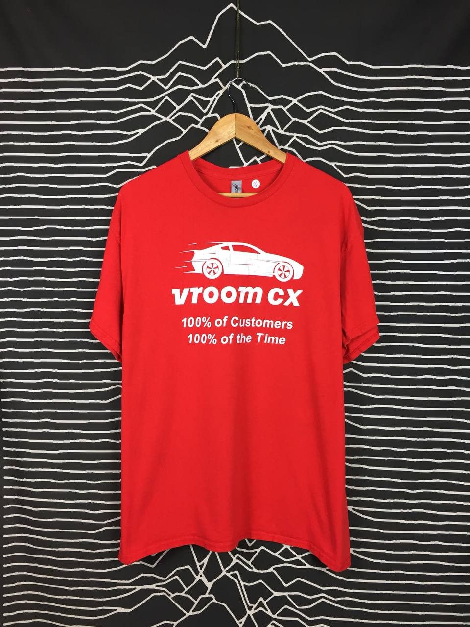 Gildan × Vintage Vroom CX 100% Of Customers 100% Of The Time Tee Size US XL / EU 56 / 4 - 1 Thumbnail