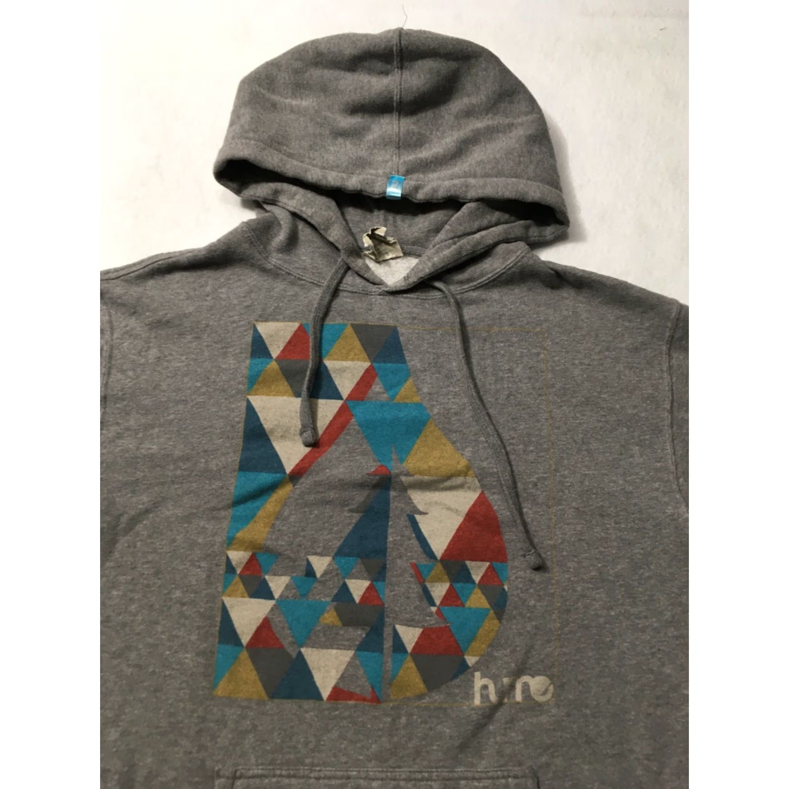 Vintage HUME Mens Hooded Sweatshirt Gray M Shirt Mens Hooded Sweatshirt Gray M GRAPHIC Size US M / EU 48-50 / 2 - 2 Thumbnail