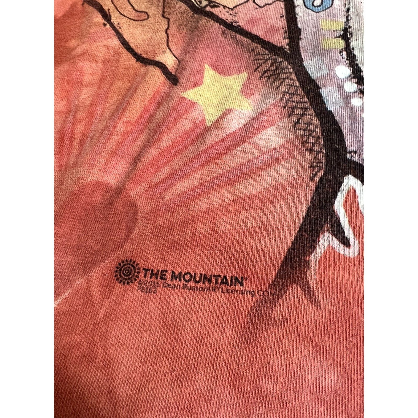 The Mountain The Mountain Shirt Tie Dye Dogs Speak But Only To Those Who Listen L Retriever Orange Cotton Graphic Crew Neck Long Sleeve Unisex Adults T-Shirt Size US L / EU 52-54 / 3 - 3 Thumbnail