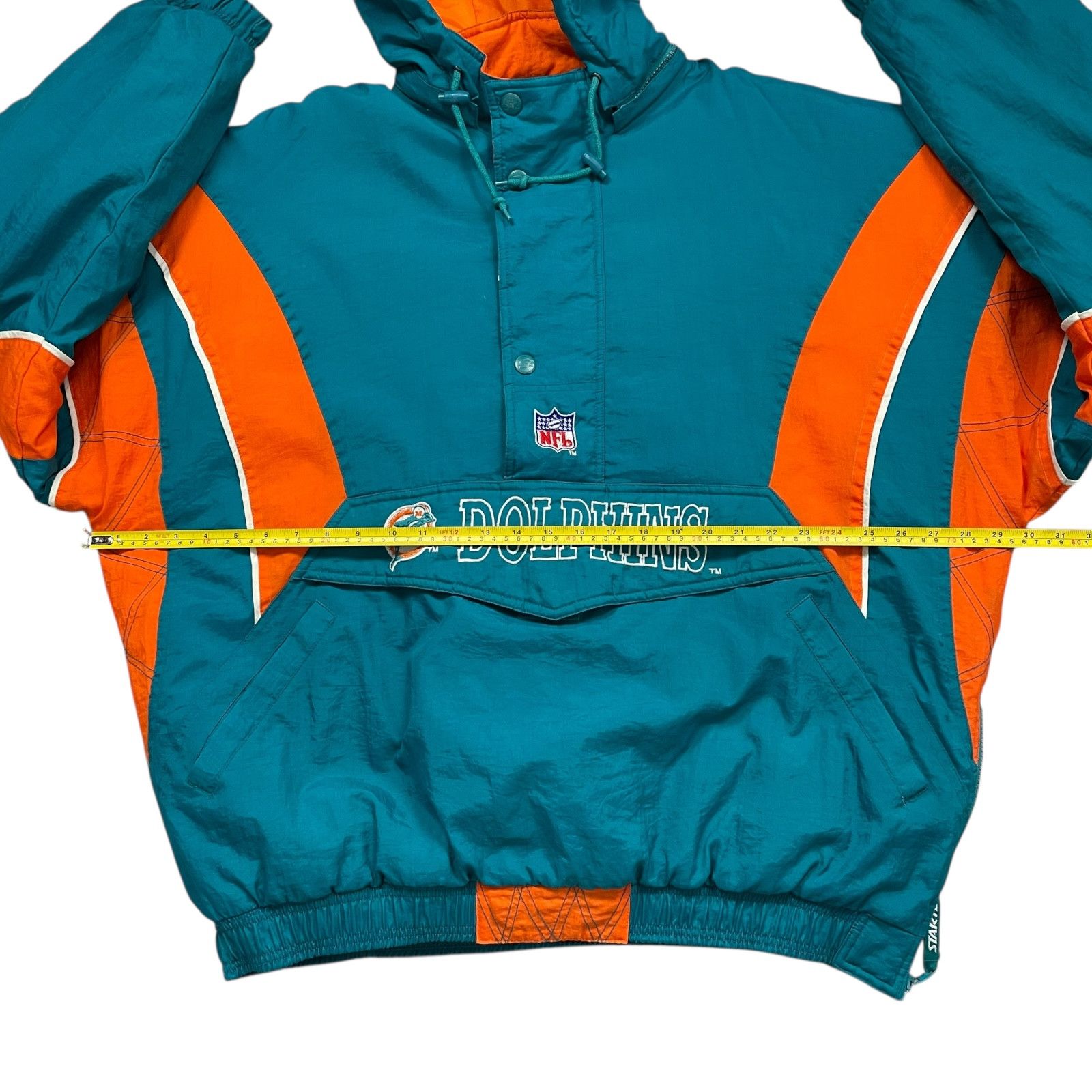 NFL VTG 90s MIAMI DOLPHINS STARTER PRO LINE PUFFER JACKET Size US XXL / EU 58 / 5 - 10 Thumbnail