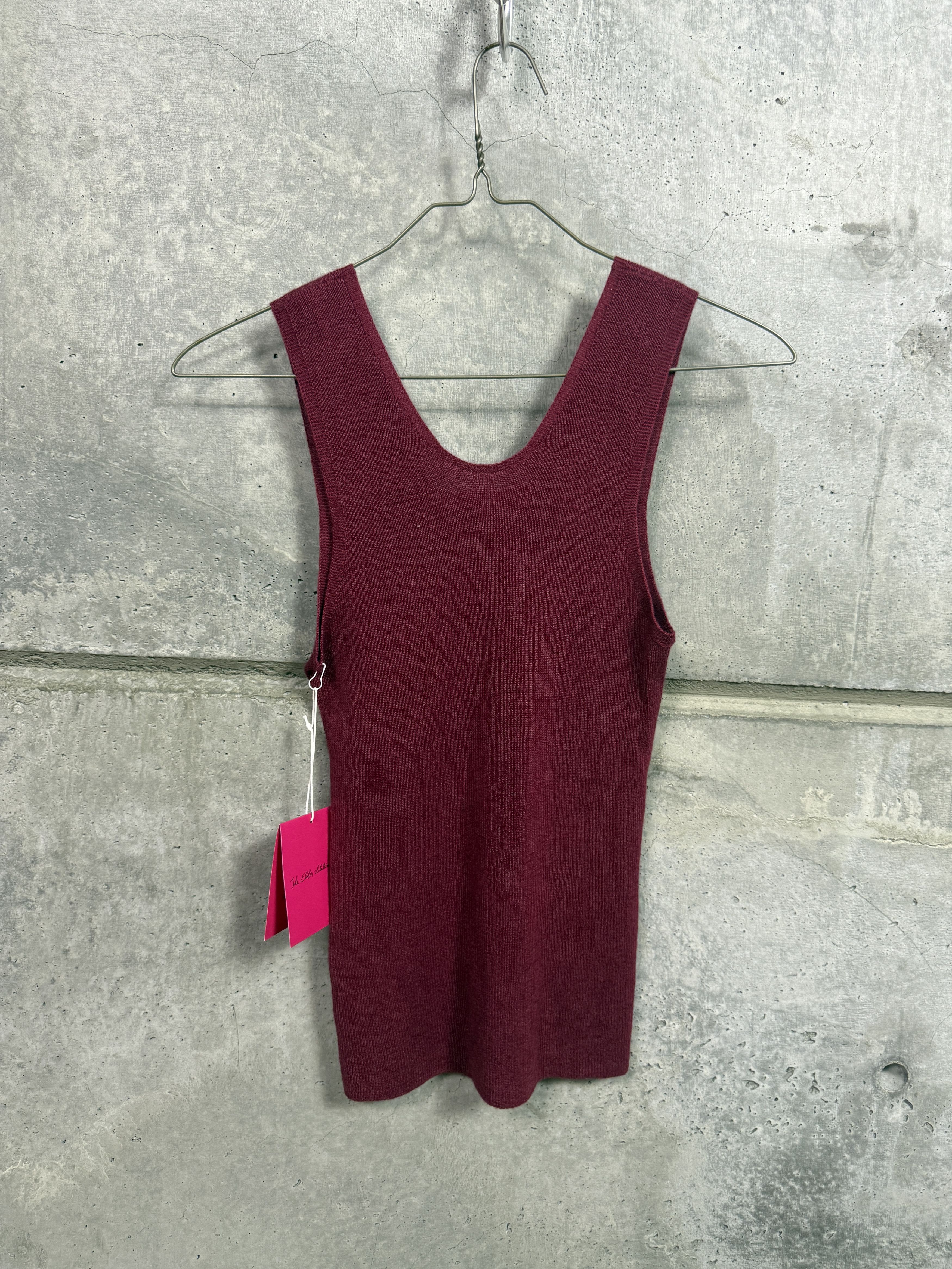 The Elder Statesman $395 The Elder Statesman Delicash Merlot Tank Top Size M / US 6-8 / IT 42-44 - 5 Thumbnail