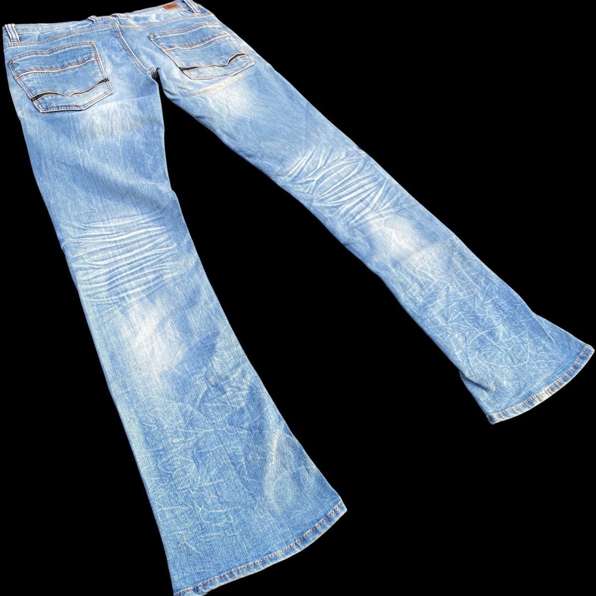 If Six Was Nine × Japanese Brand Flare Nicole Club For Men Blue Stone Zip Denim Jeans Size US 32 / EU 48 - 9 Thumbnail
