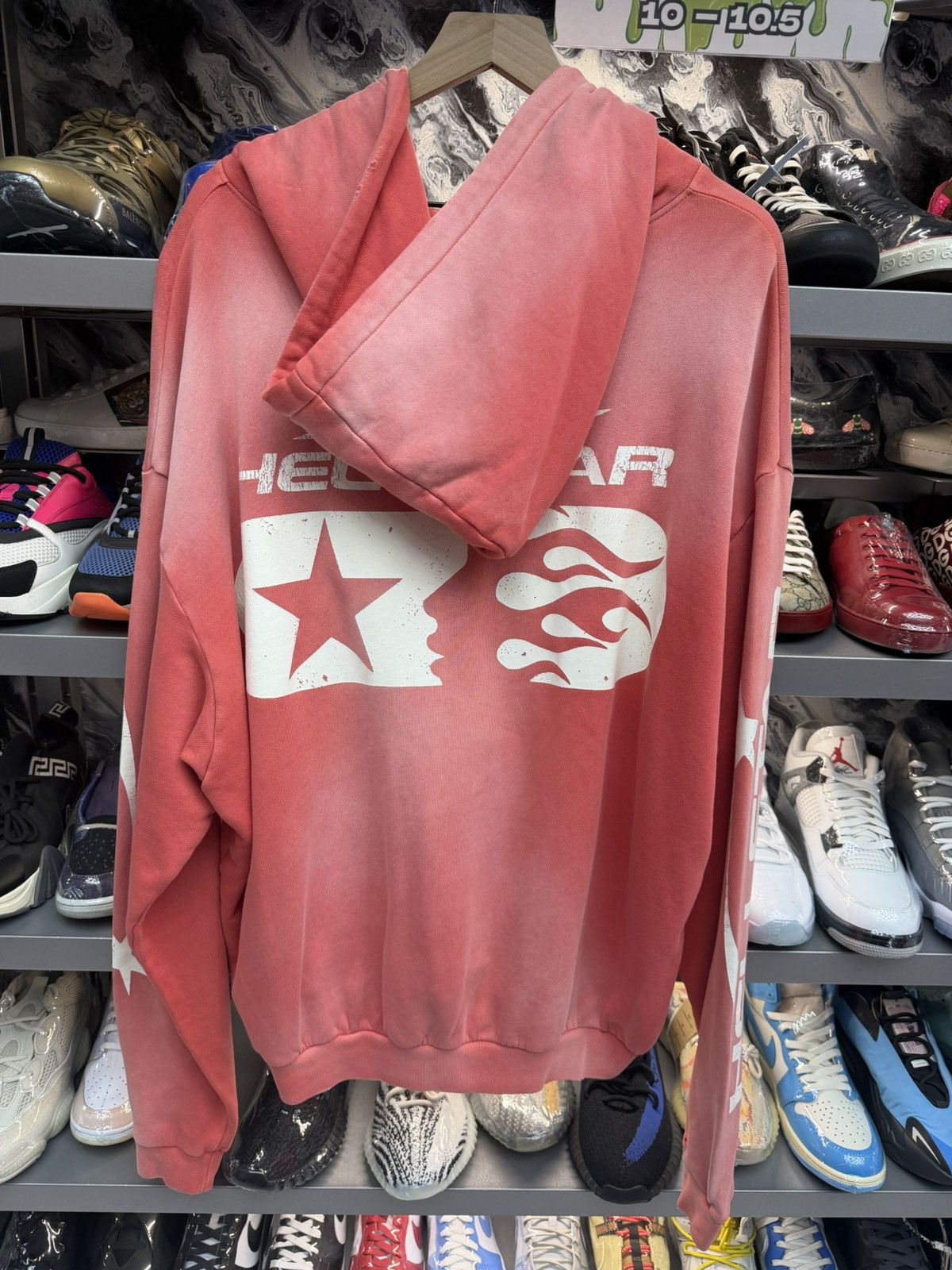 HELLSTAR Hellstar Red Wash Zip Hoodie Size US L / EU 52-54 / 3 - 2 Thumbnail